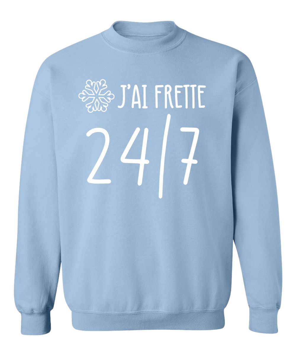 Liquidation Crewneck Large J'ai frette 24/7
