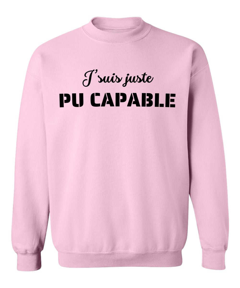 Crewneck Pu capable