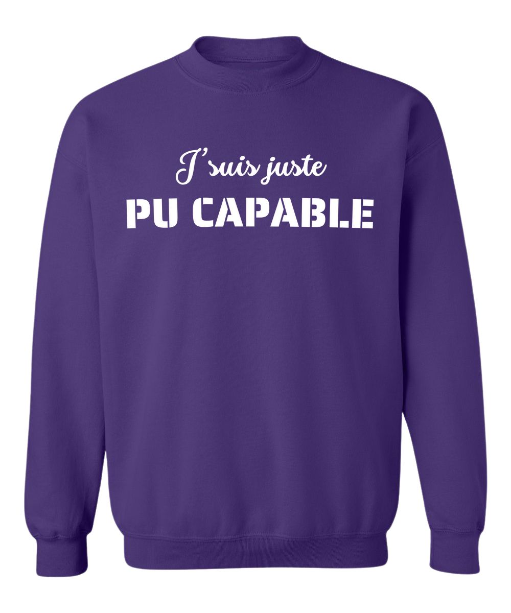Crewneck Pu capable