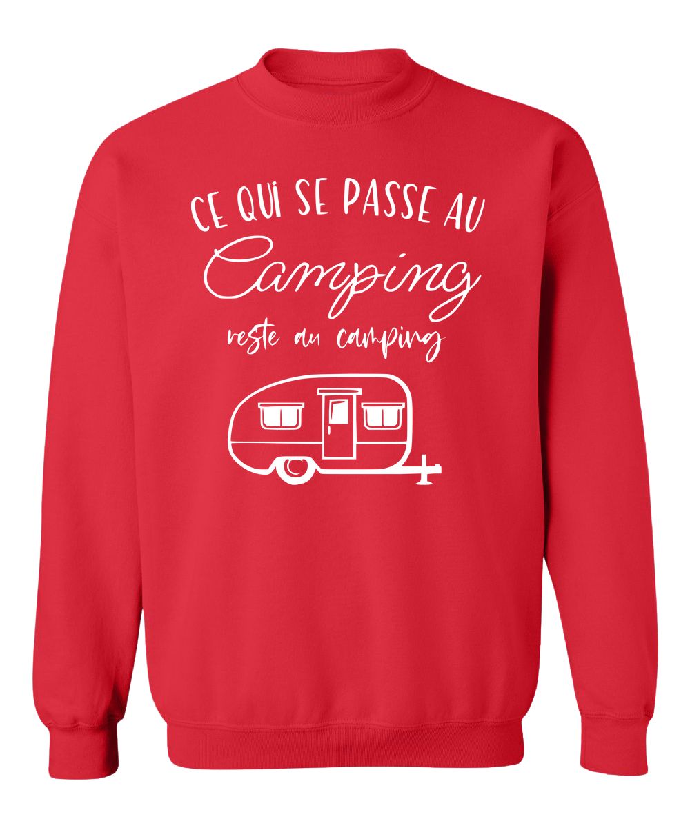 Crewneck Ce qui se passe au camping reste au camping