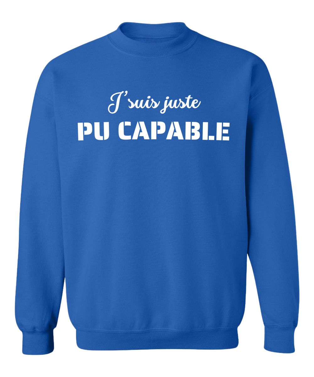 Crewneck Pu capable