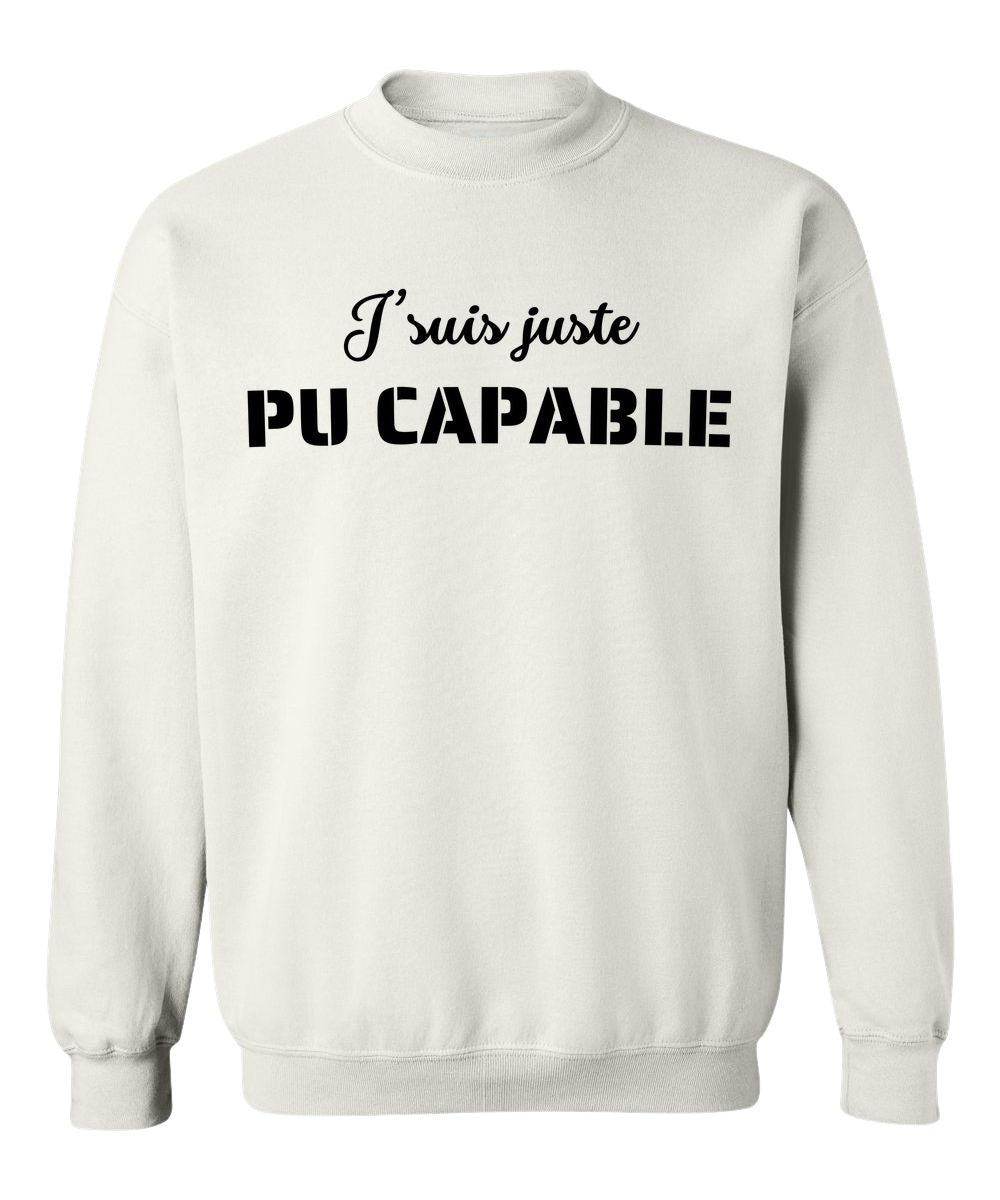 Crewneck Pu capable