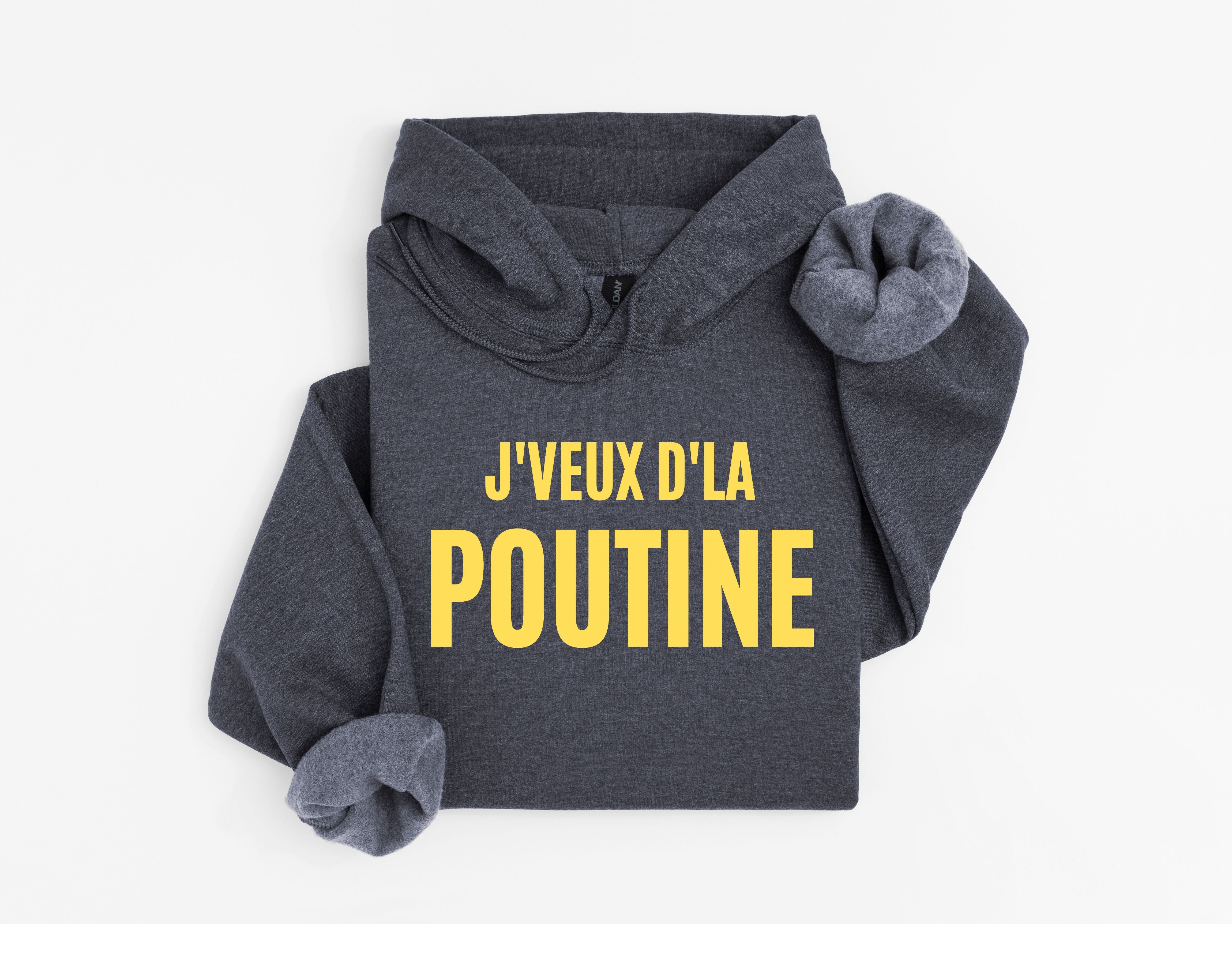 Coton Ouaté Enfant J'veux d'la poutine