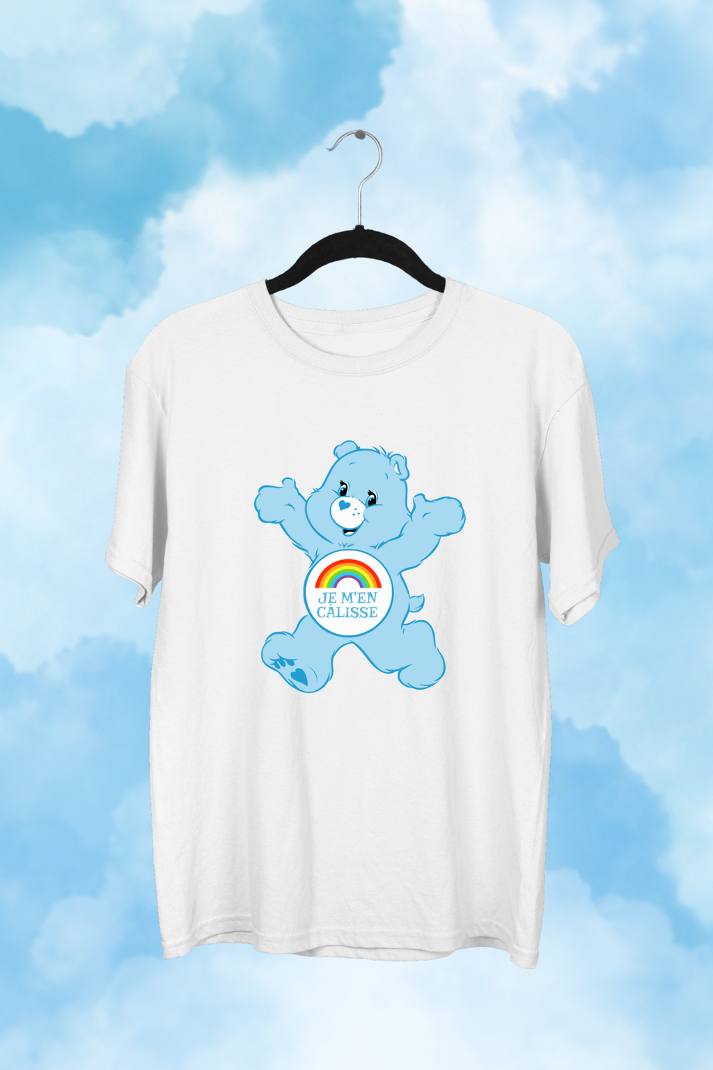 T-Shirt Je m'en câlisse en calinours