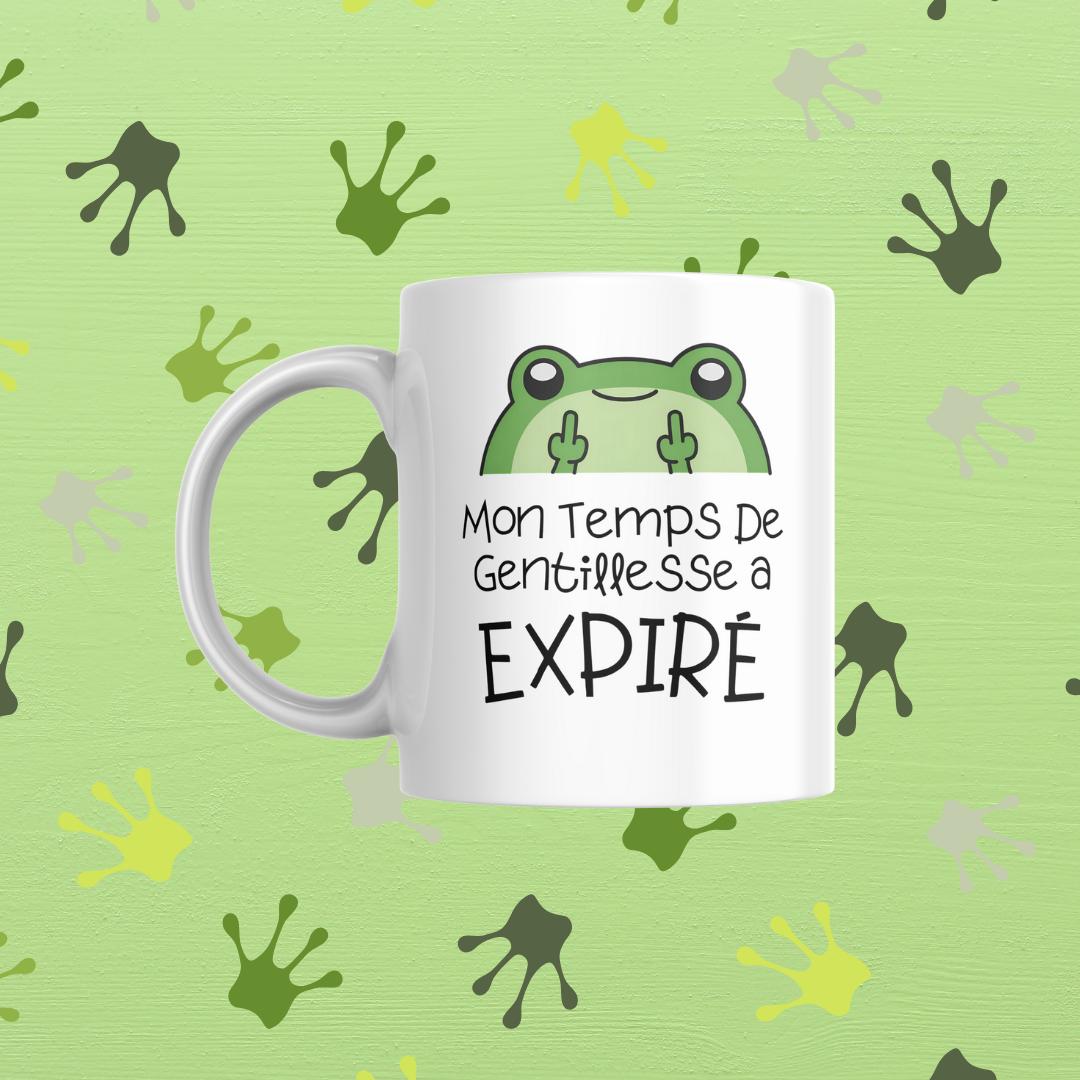 Tasse à café Mon temps de gentillesse a expiré