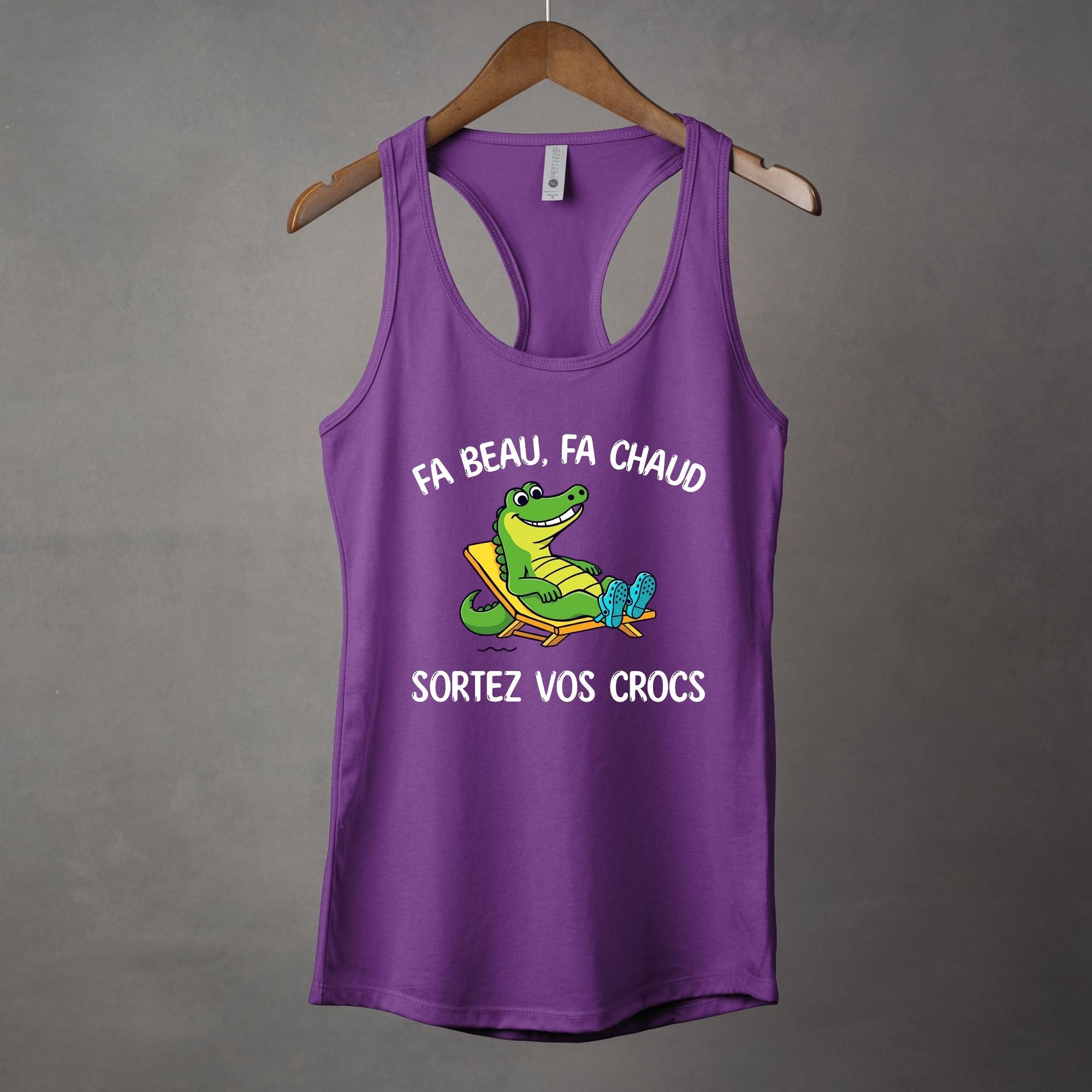 Camisole Fa beau, fa chaud, sortez vos crocs
