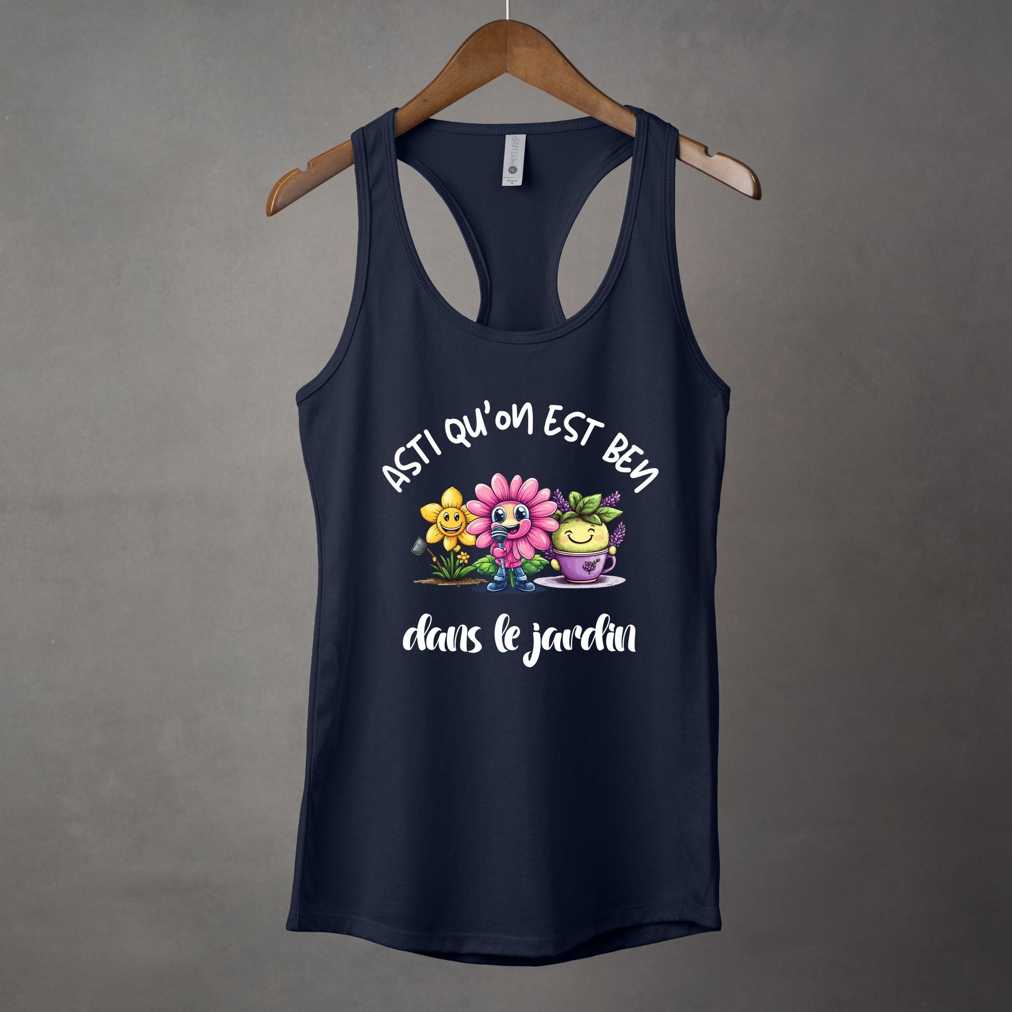 Camisole Asti qu'on est ben dans le jardin