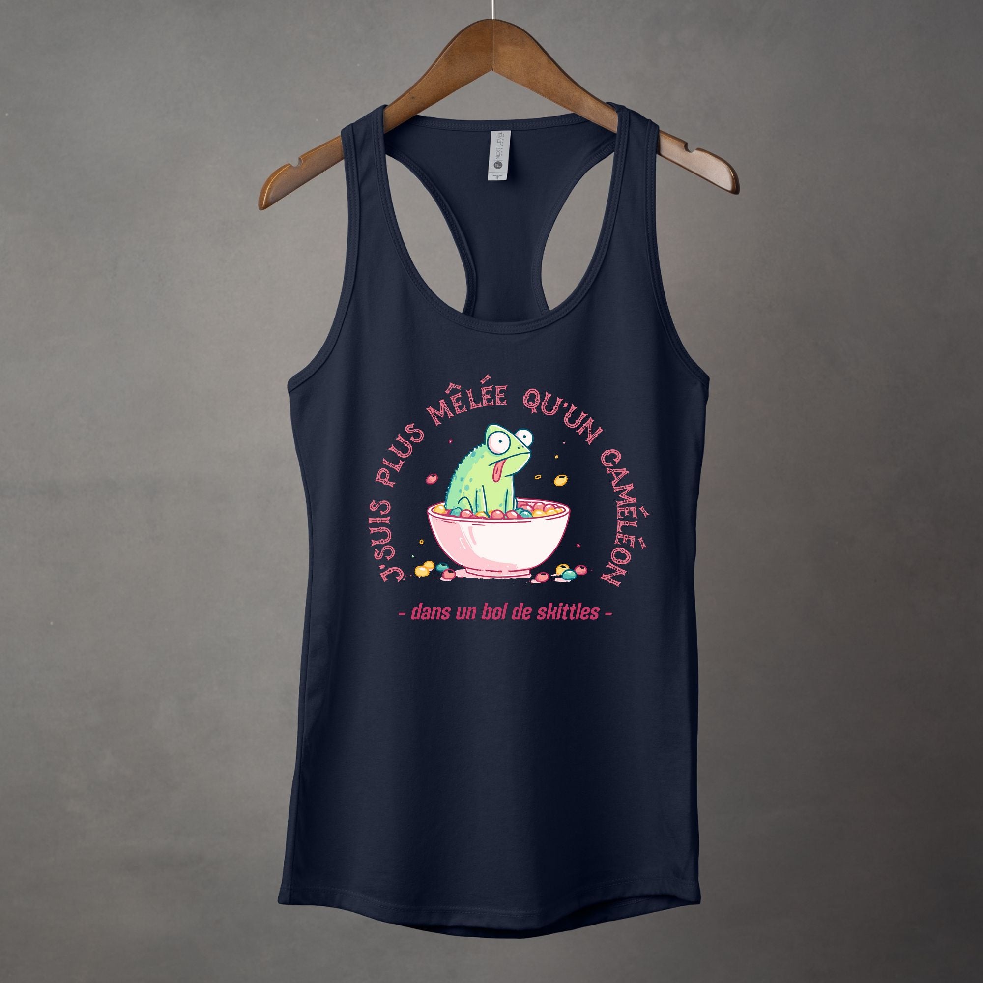 Camisole J'suis plus mêlée qu'un caméléon