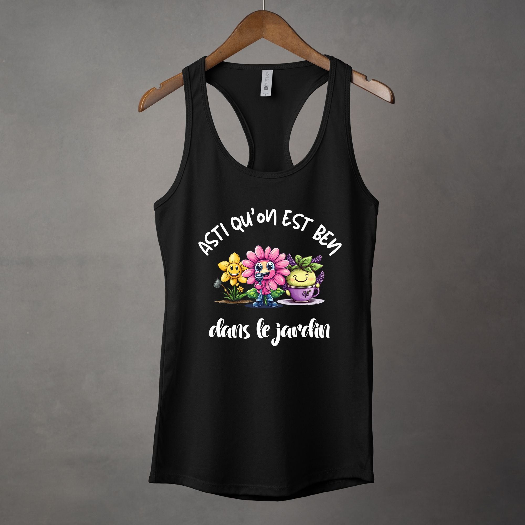 Camisole Asti qu'on est ben dans le jardin