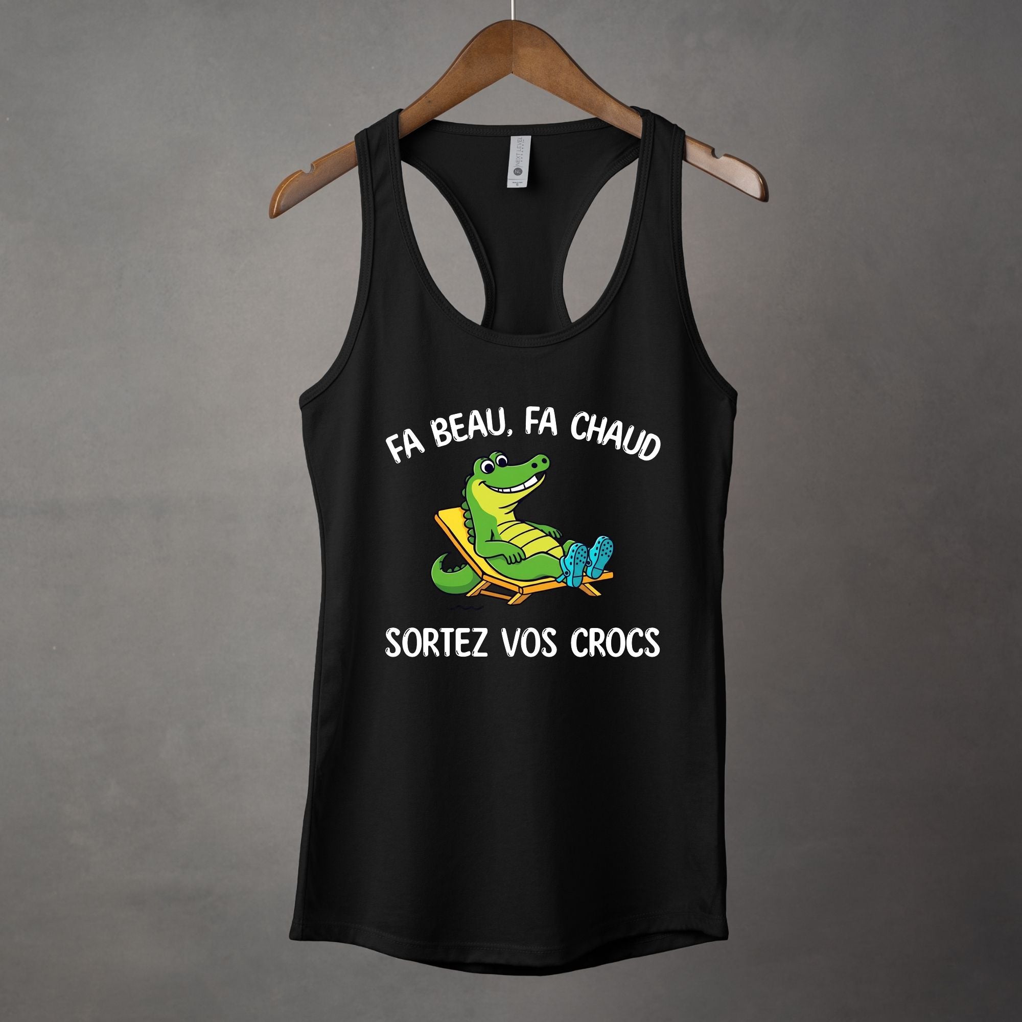 Camisole Fa beau, fa chaud, sortez vos crocs