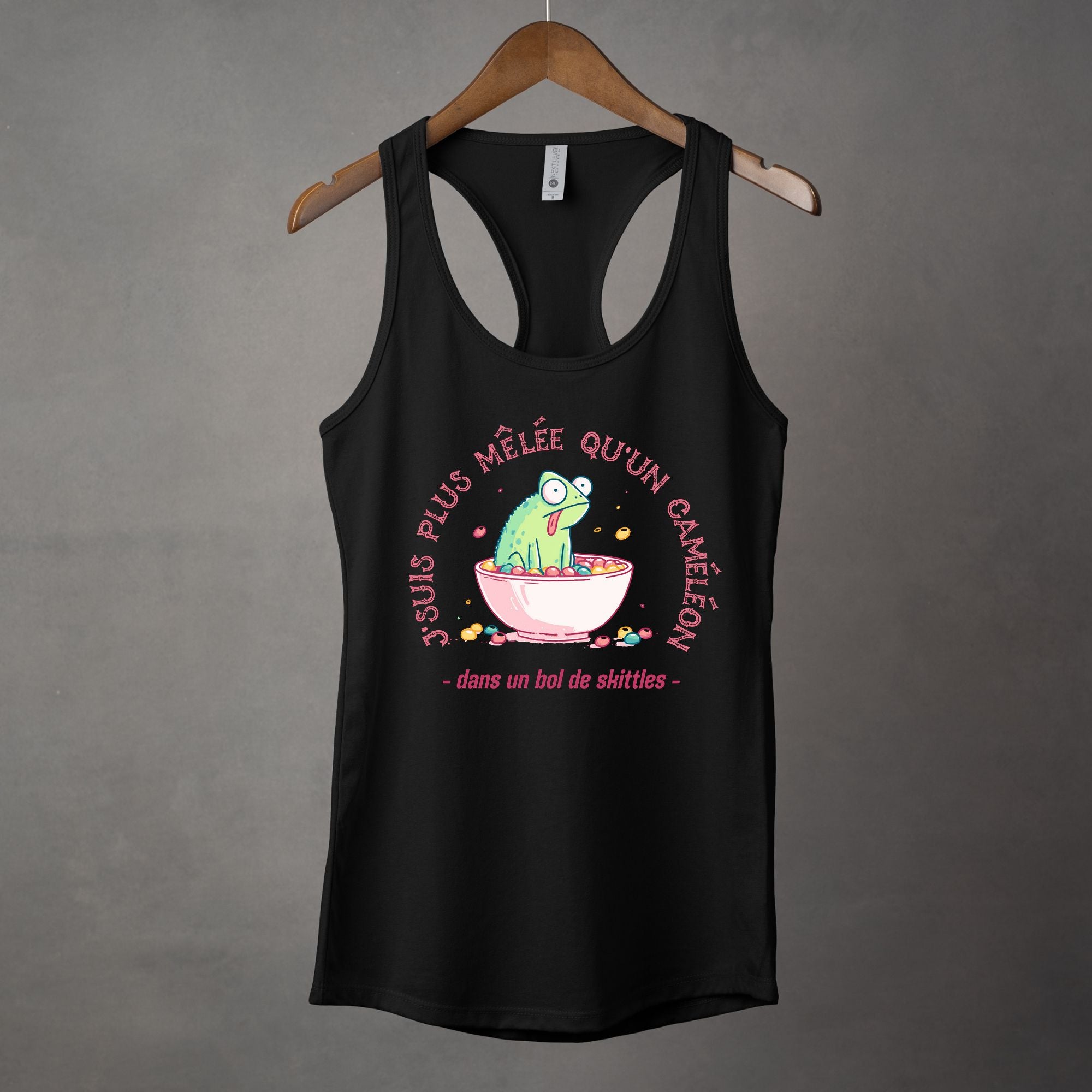 Camisole J'suis plus mêlée qu'un caméléon