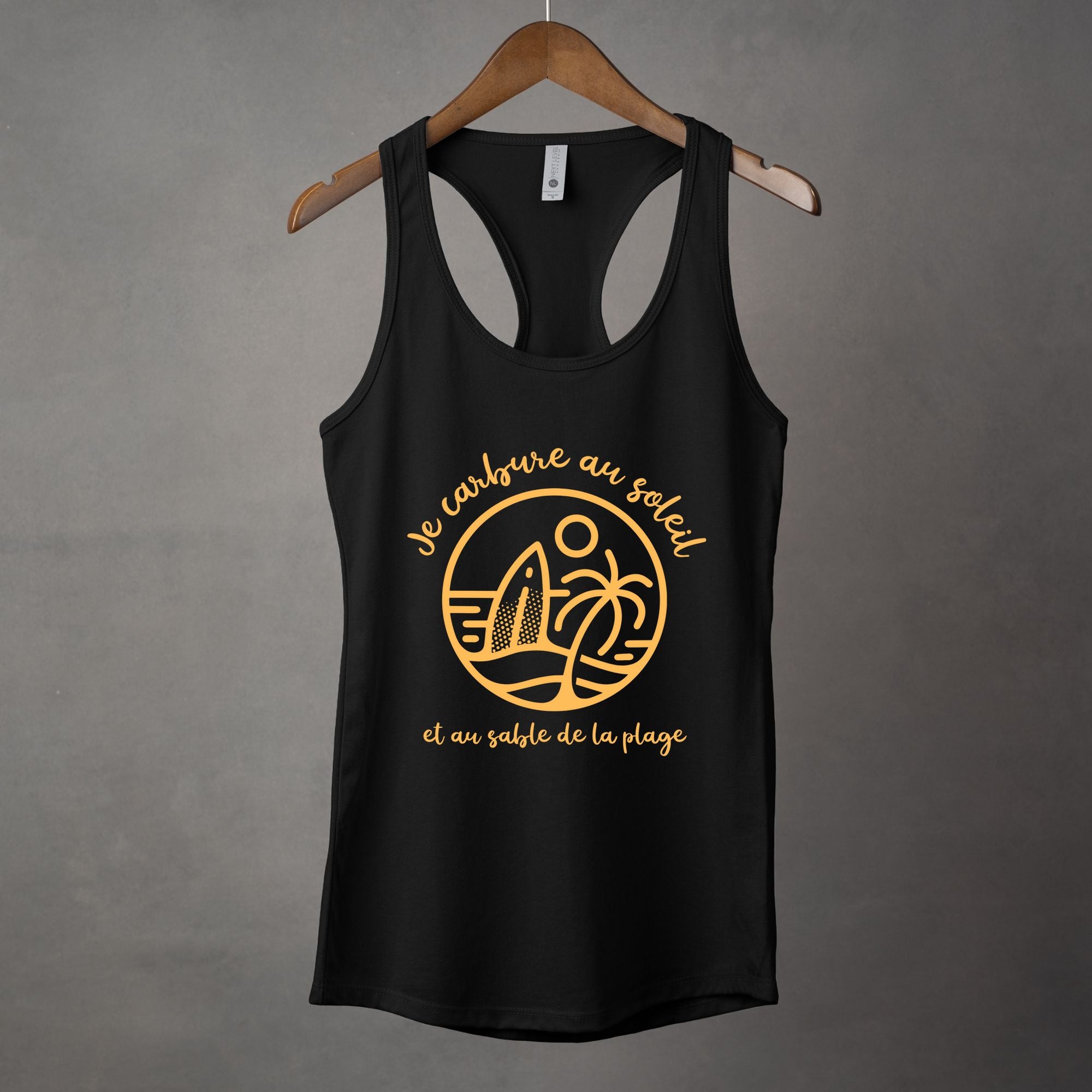 Camisole Je carbure au soleil et au sable de la plage