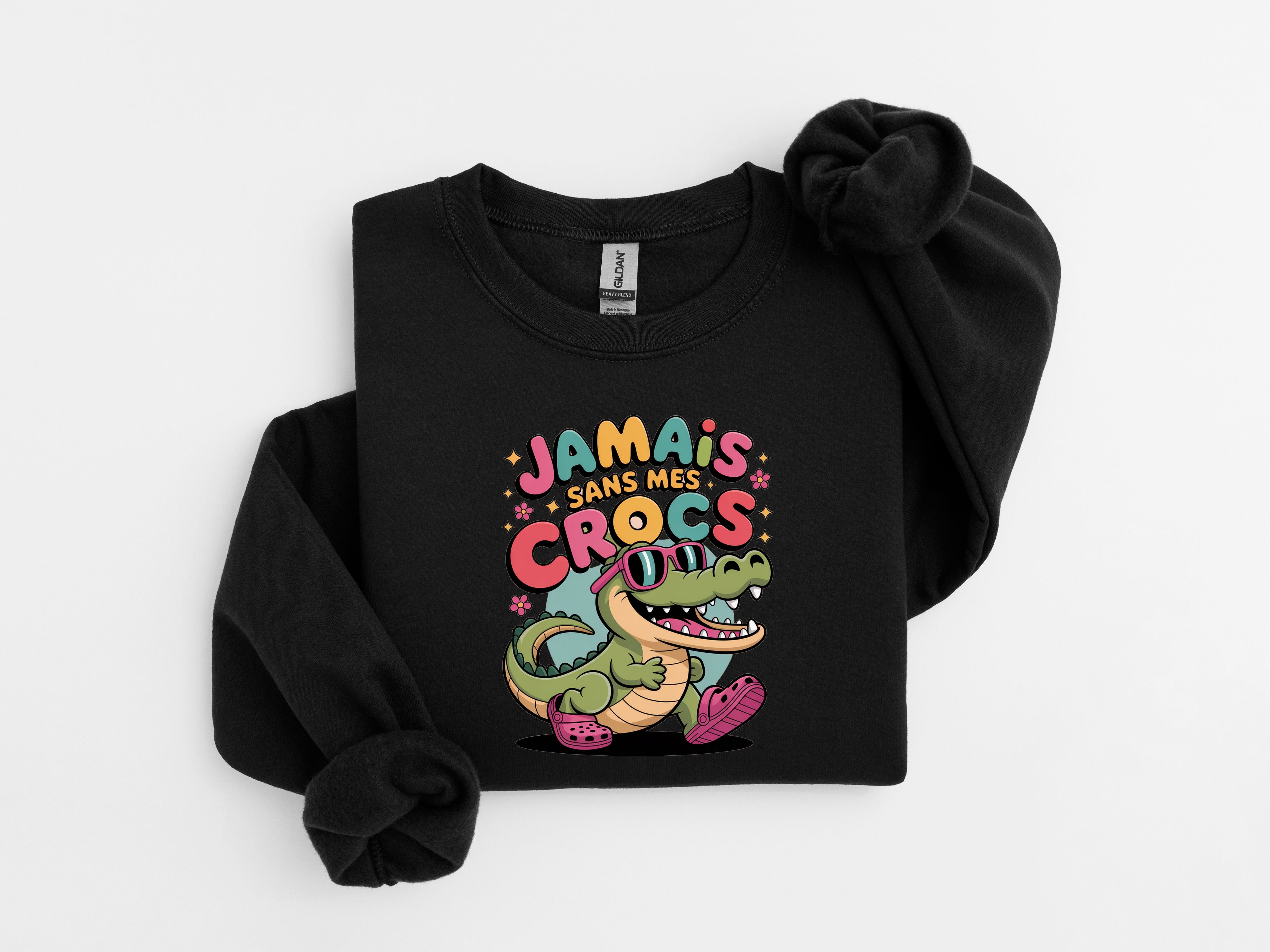 Crewneck Enfant Jamais sans mes crocs