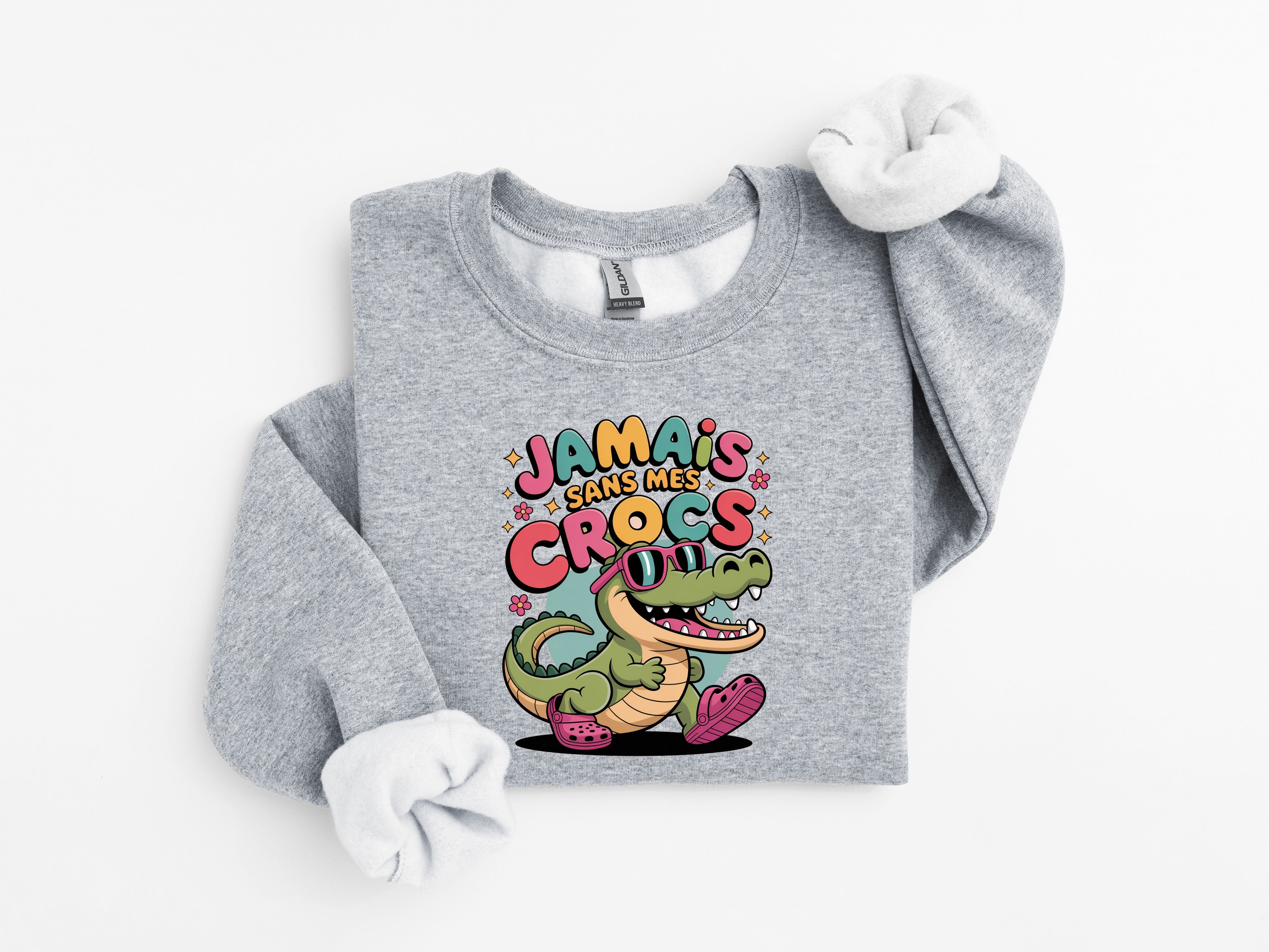 Crewneck Enfant Jamais sans mes crocs