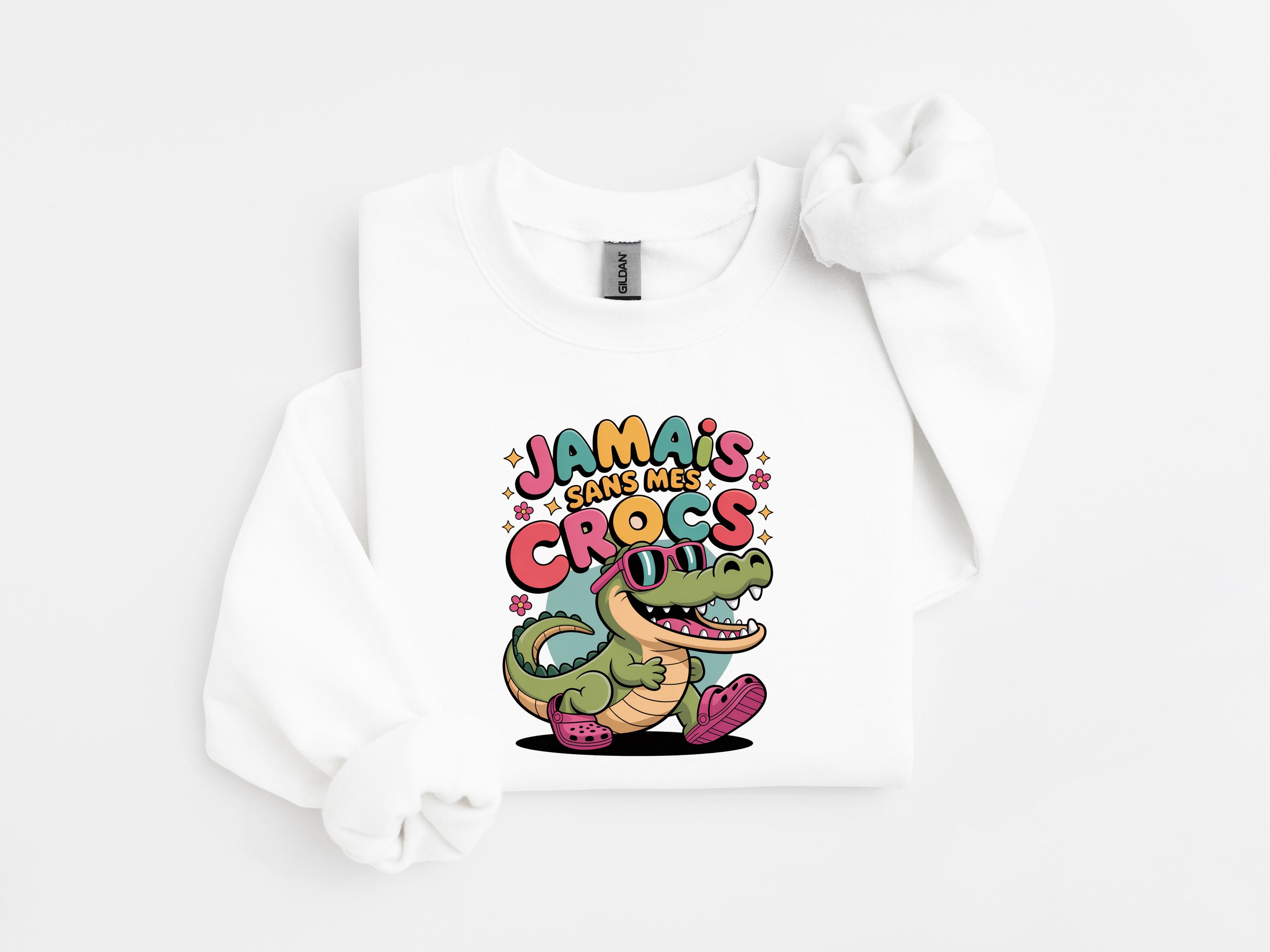 Crewneck Enfant Jamais sans mes crocs