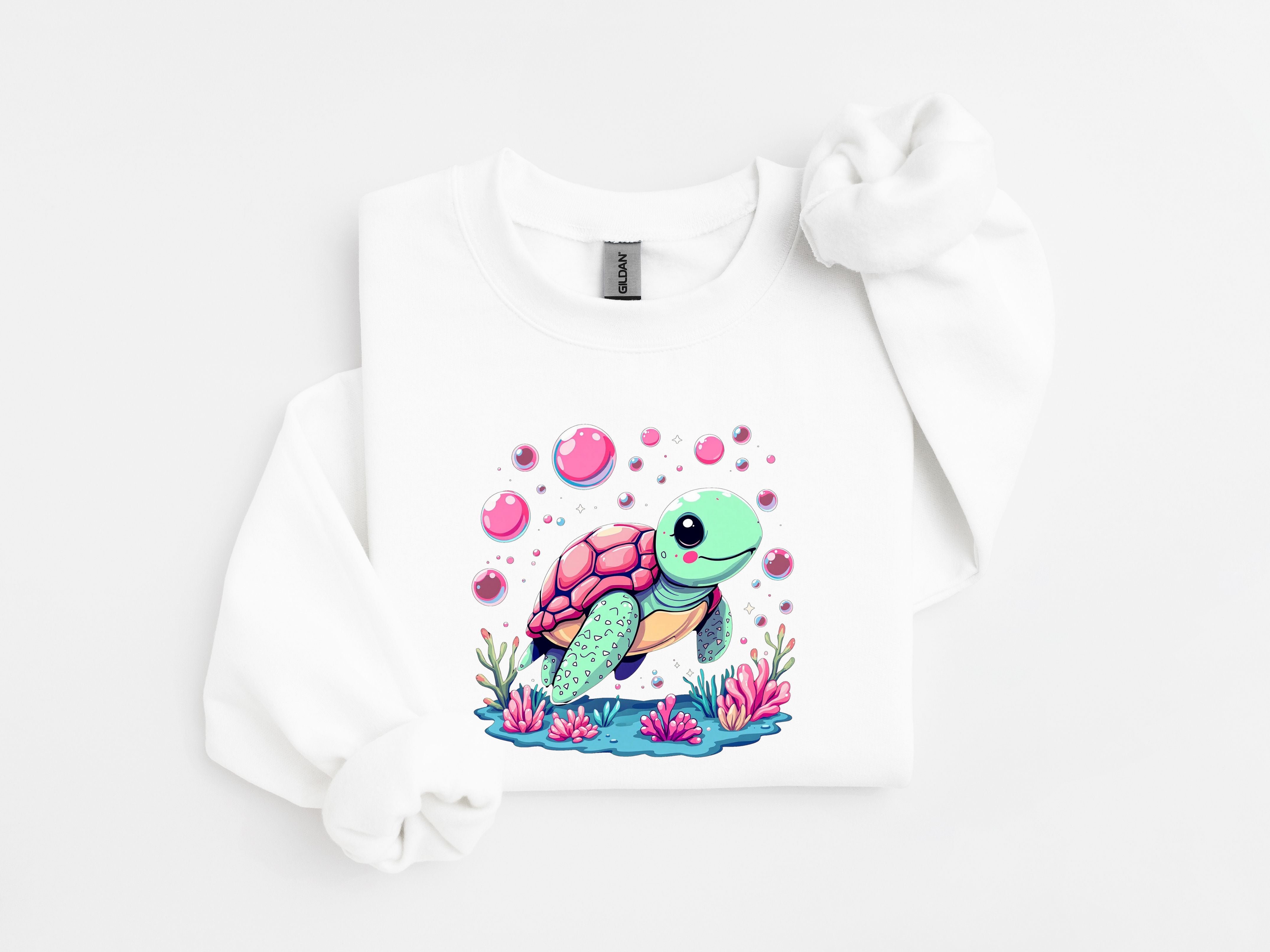Crewneck Enfant La tortue et ses bulles