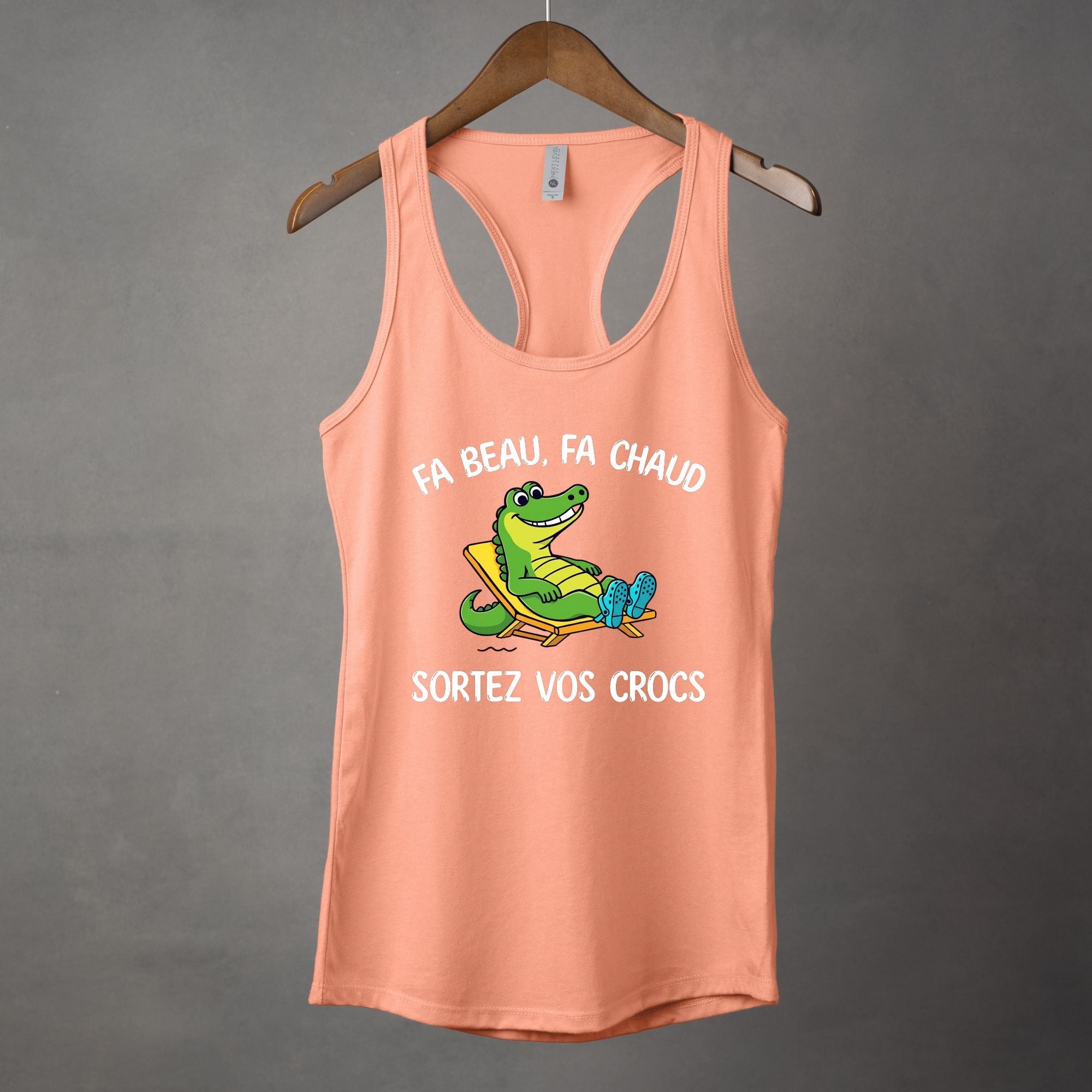 Camisole Fa beau, fa chaud, sortez vos crocs
