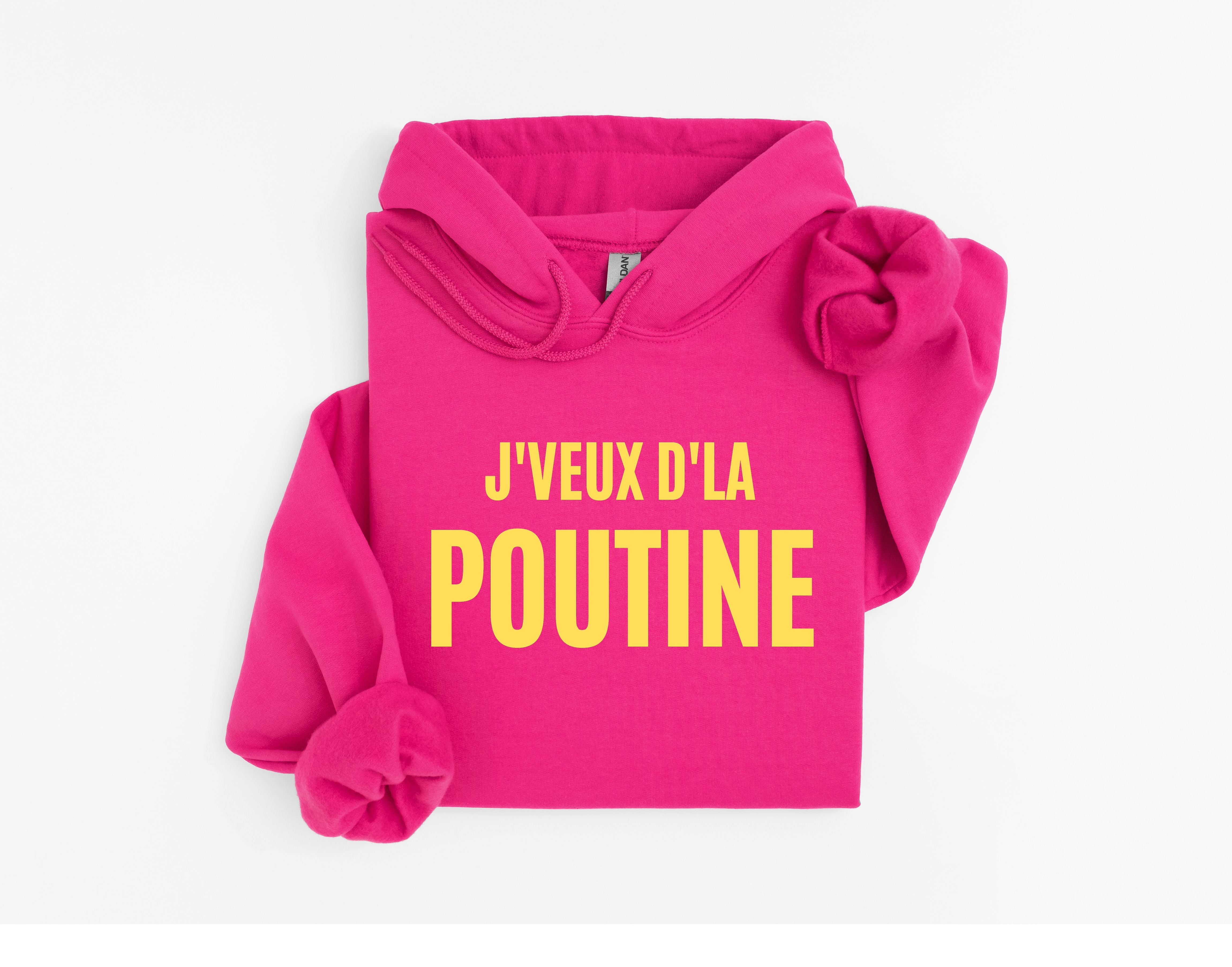 Coton Ouaté Enfant J'veux d'la poutine