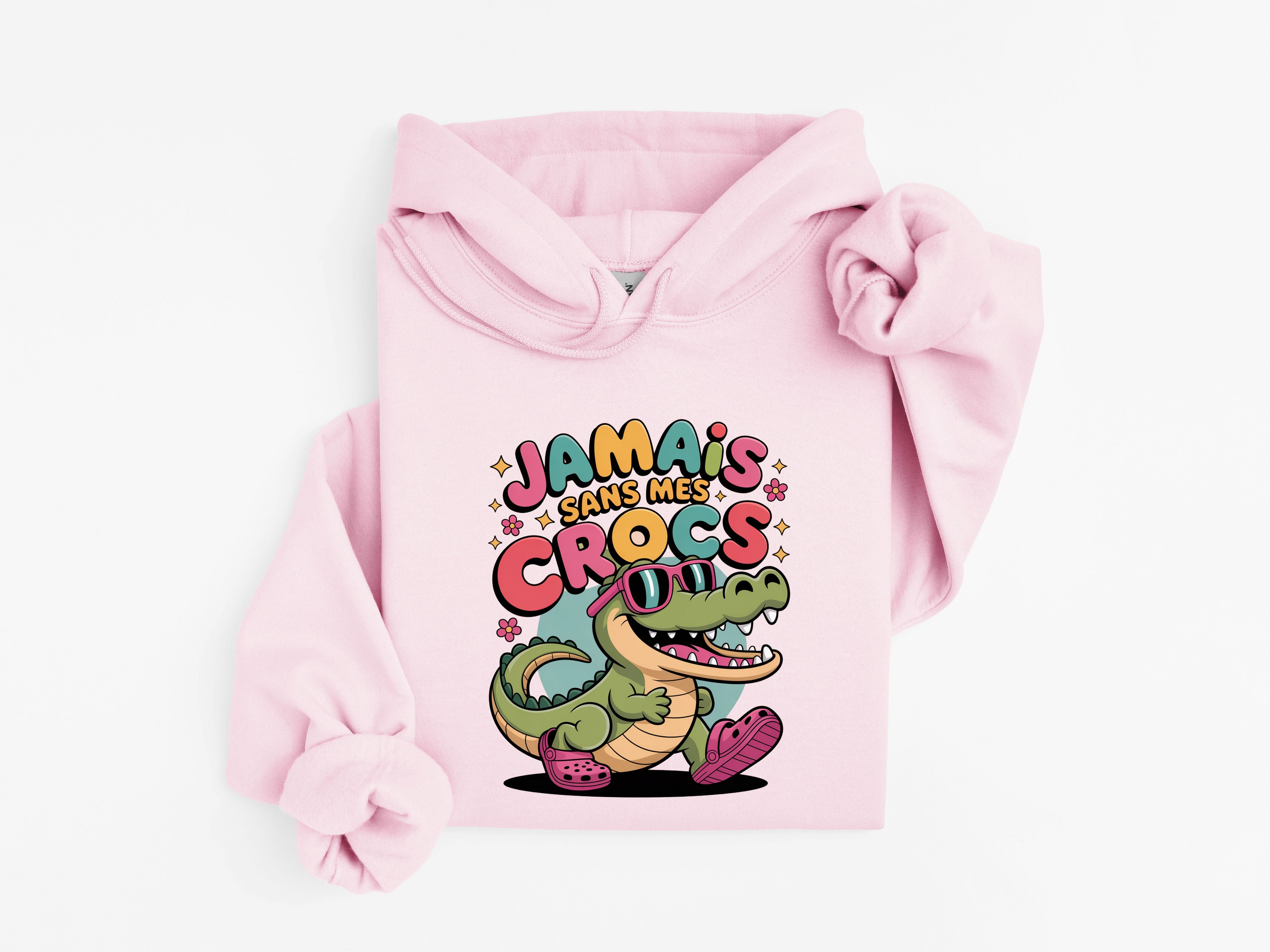 Coton Ouaté Enfant Jamais sans mes crocs