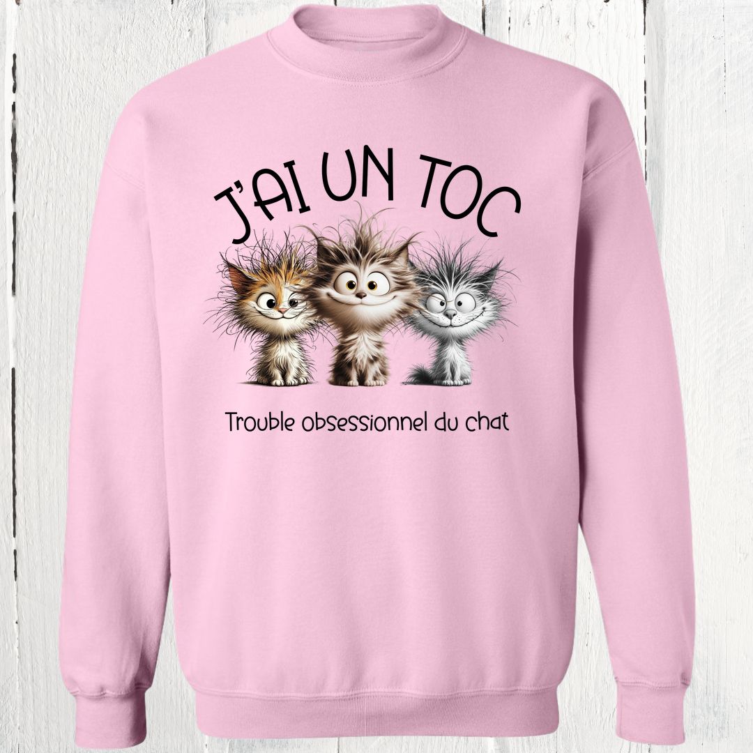 Liquidation Crewneck Large J'ai Un Toc