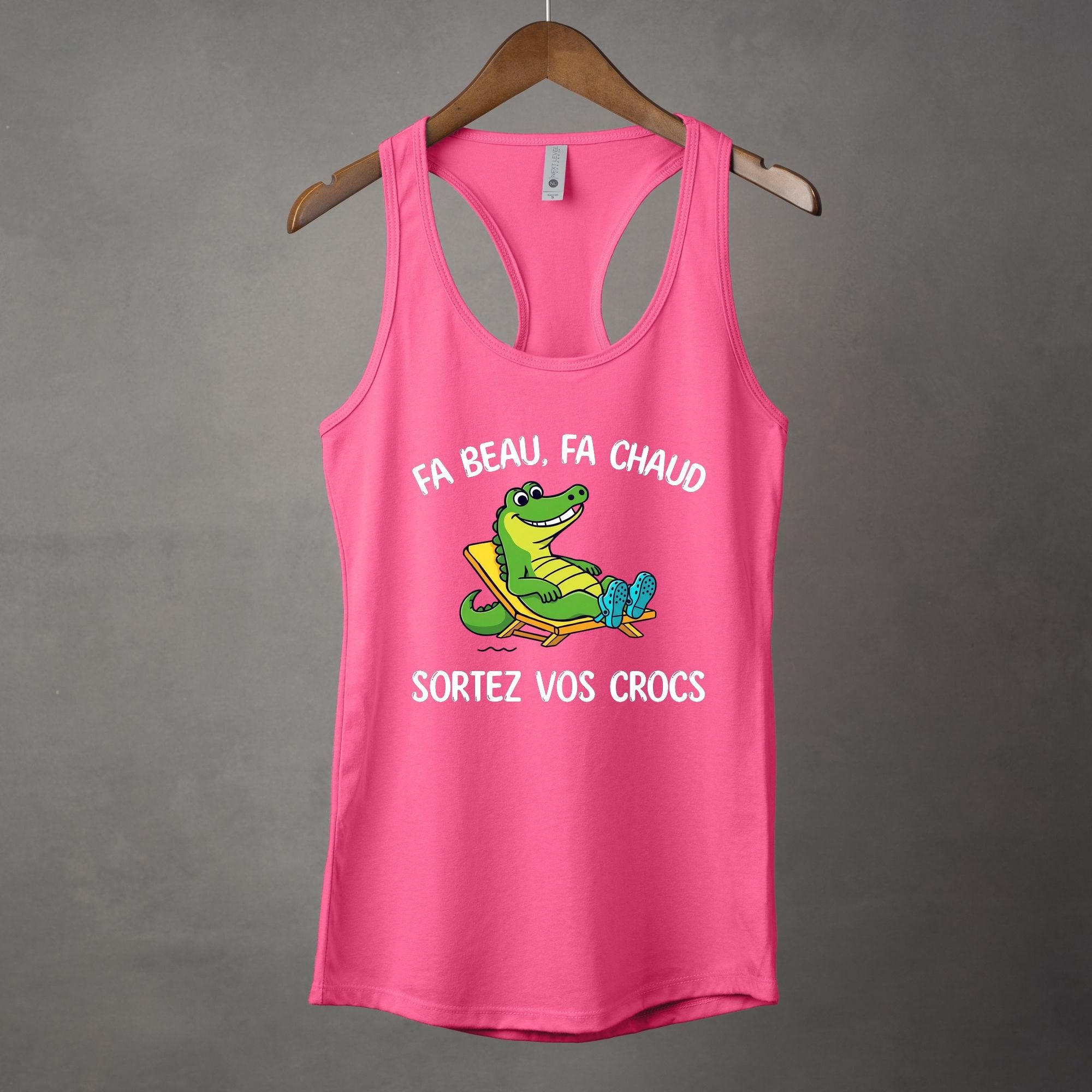 Camisole Fa beau, fa chaud, sortez vos crocs