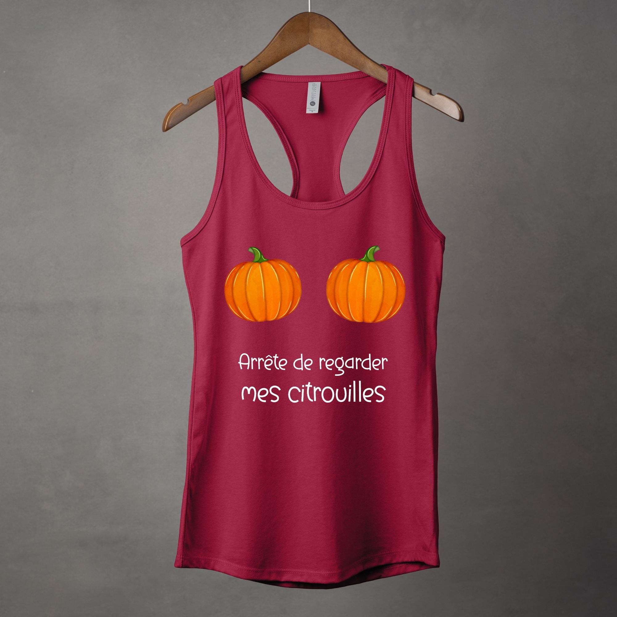 Camisole Arrête de regarder mes citrouilles
