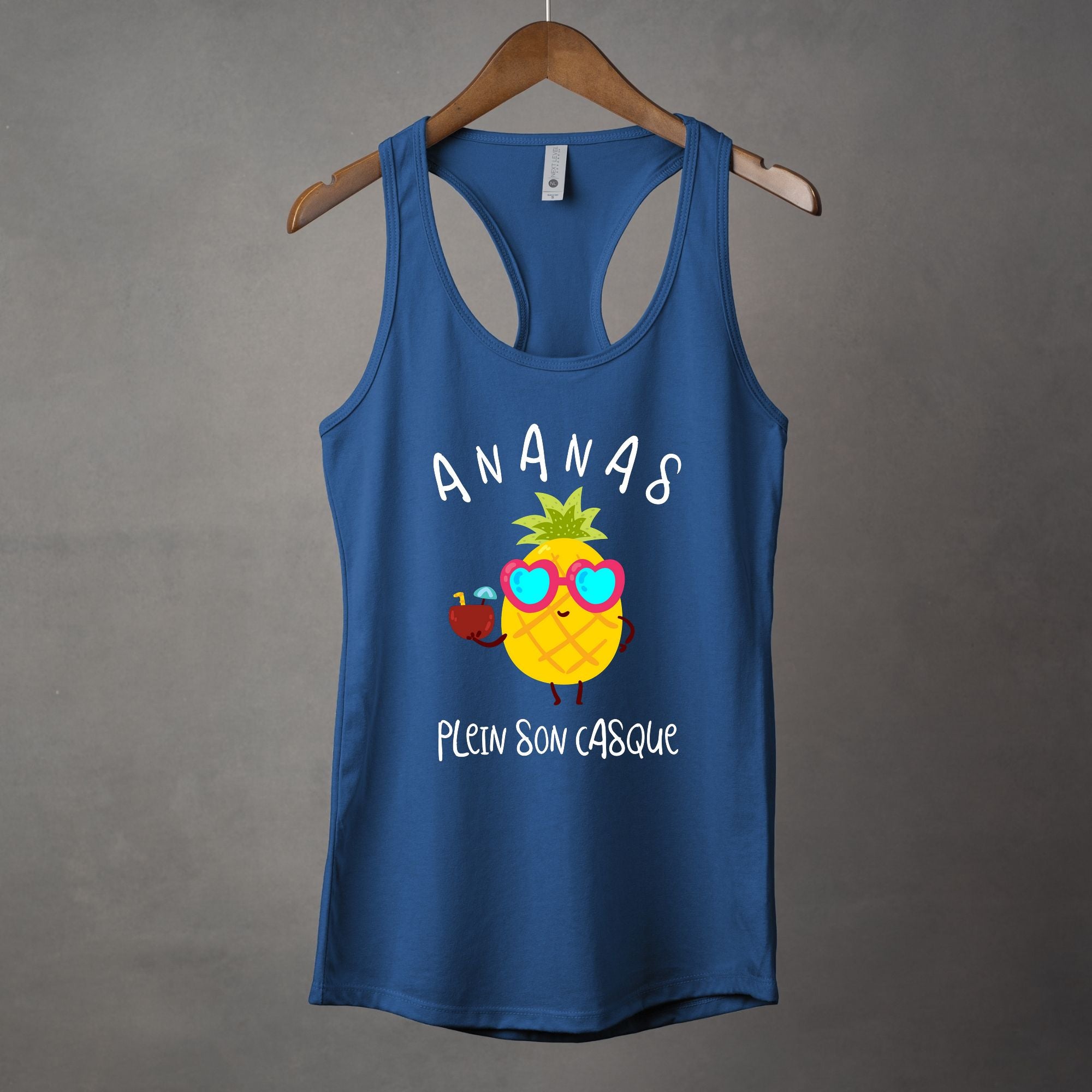 Camisole Ananas plein son casque