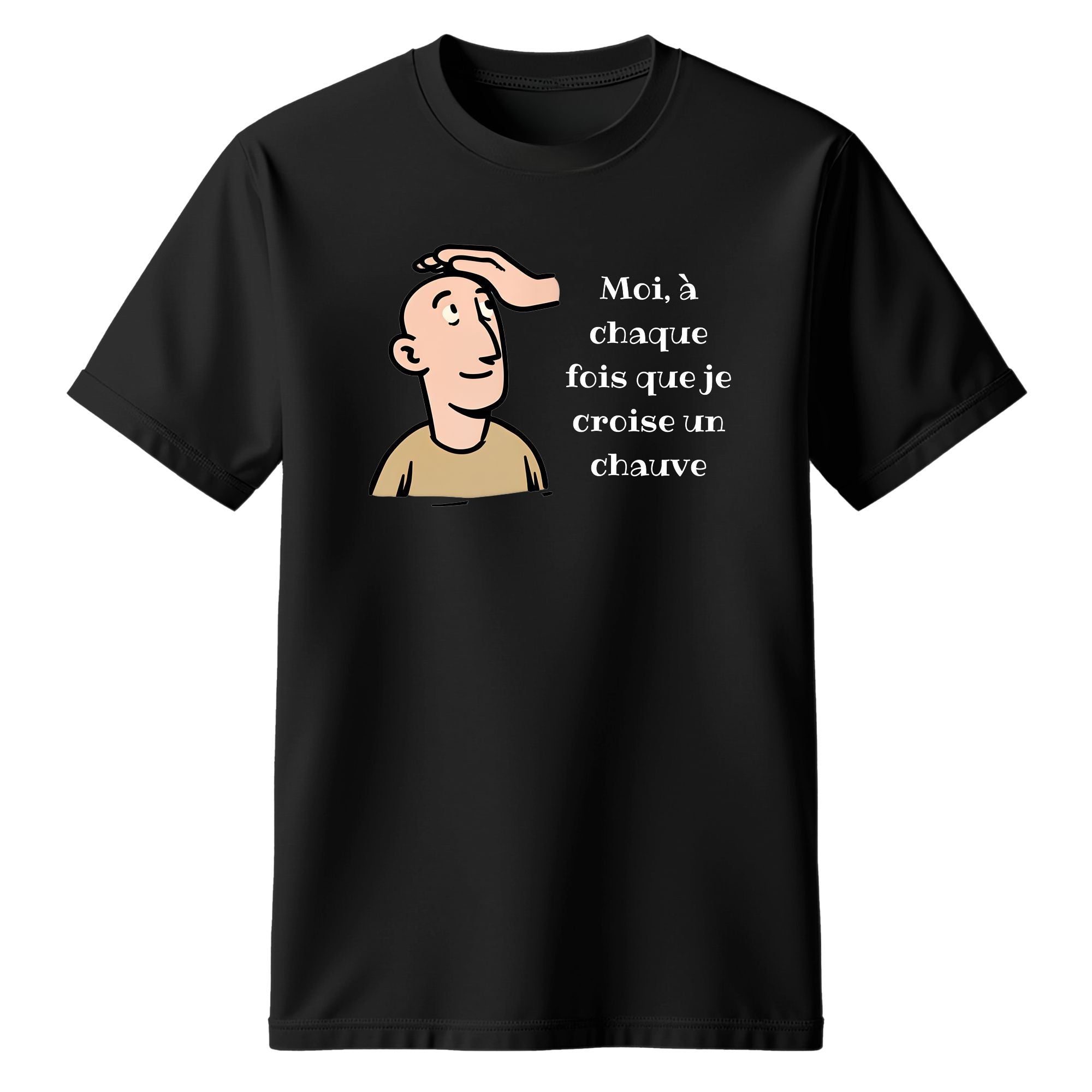 T-Shirt Quand je croise un chauve