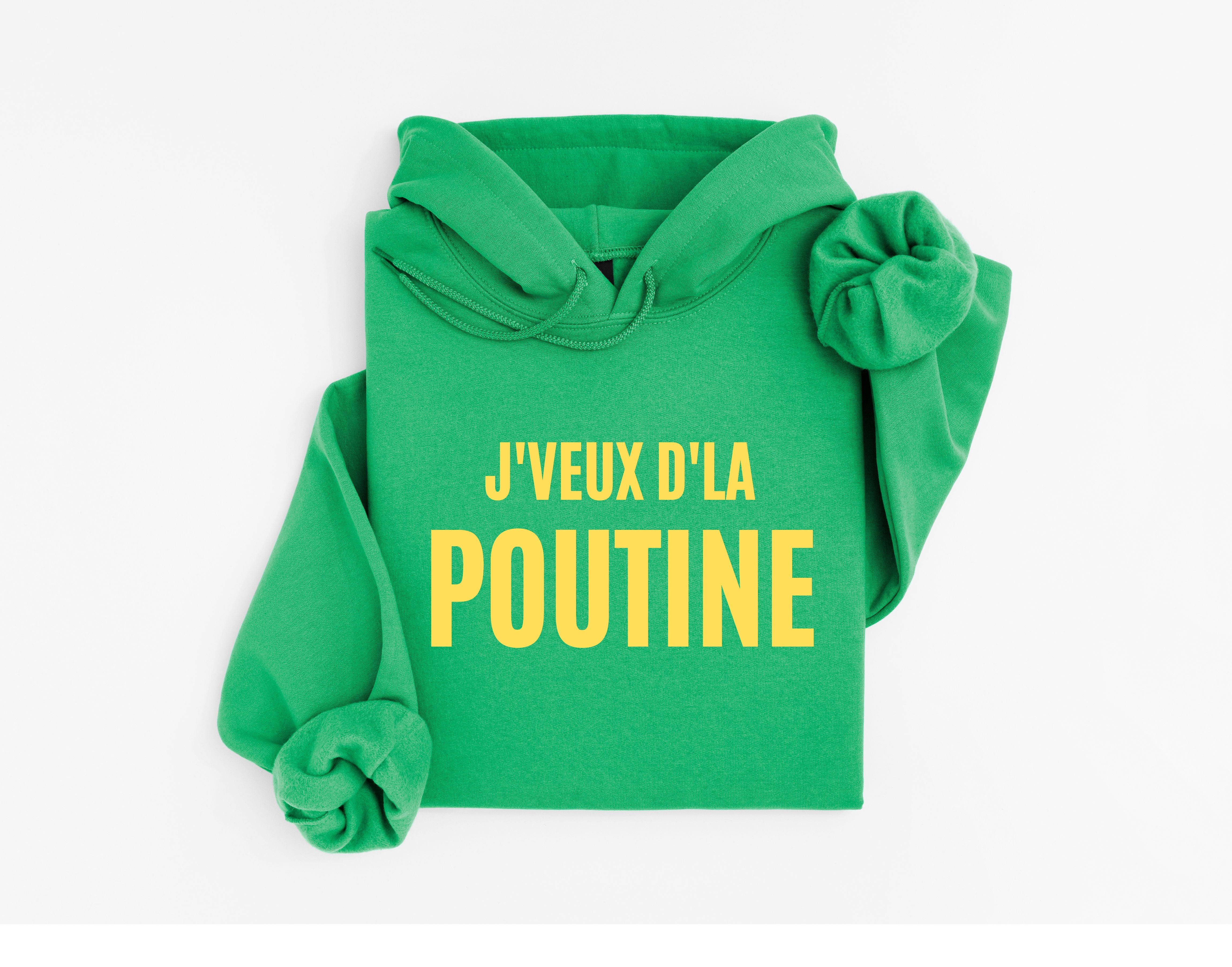Coton Ouaté Enfant J'veux d'la poutine