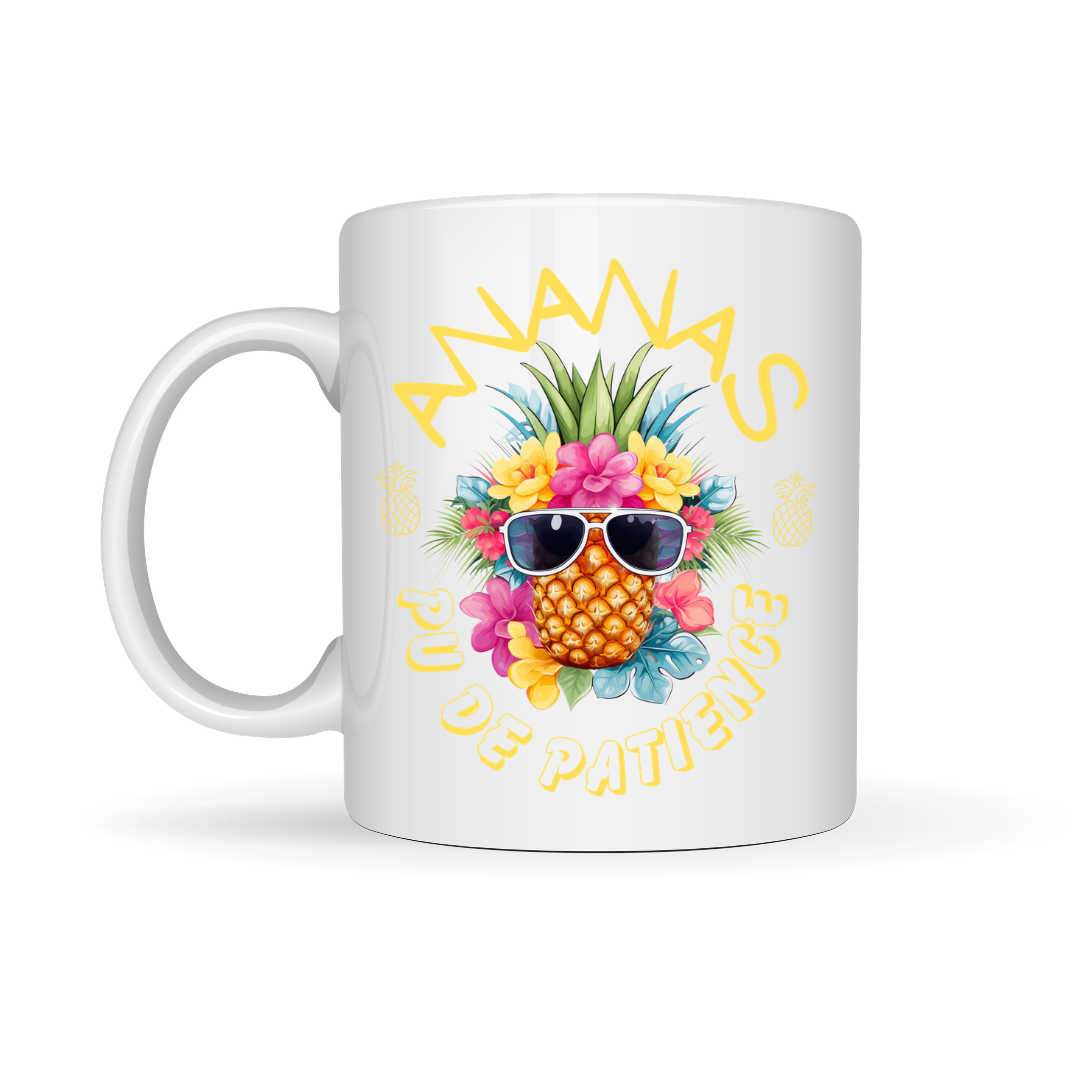 Tasse à café Ananas pu de patience