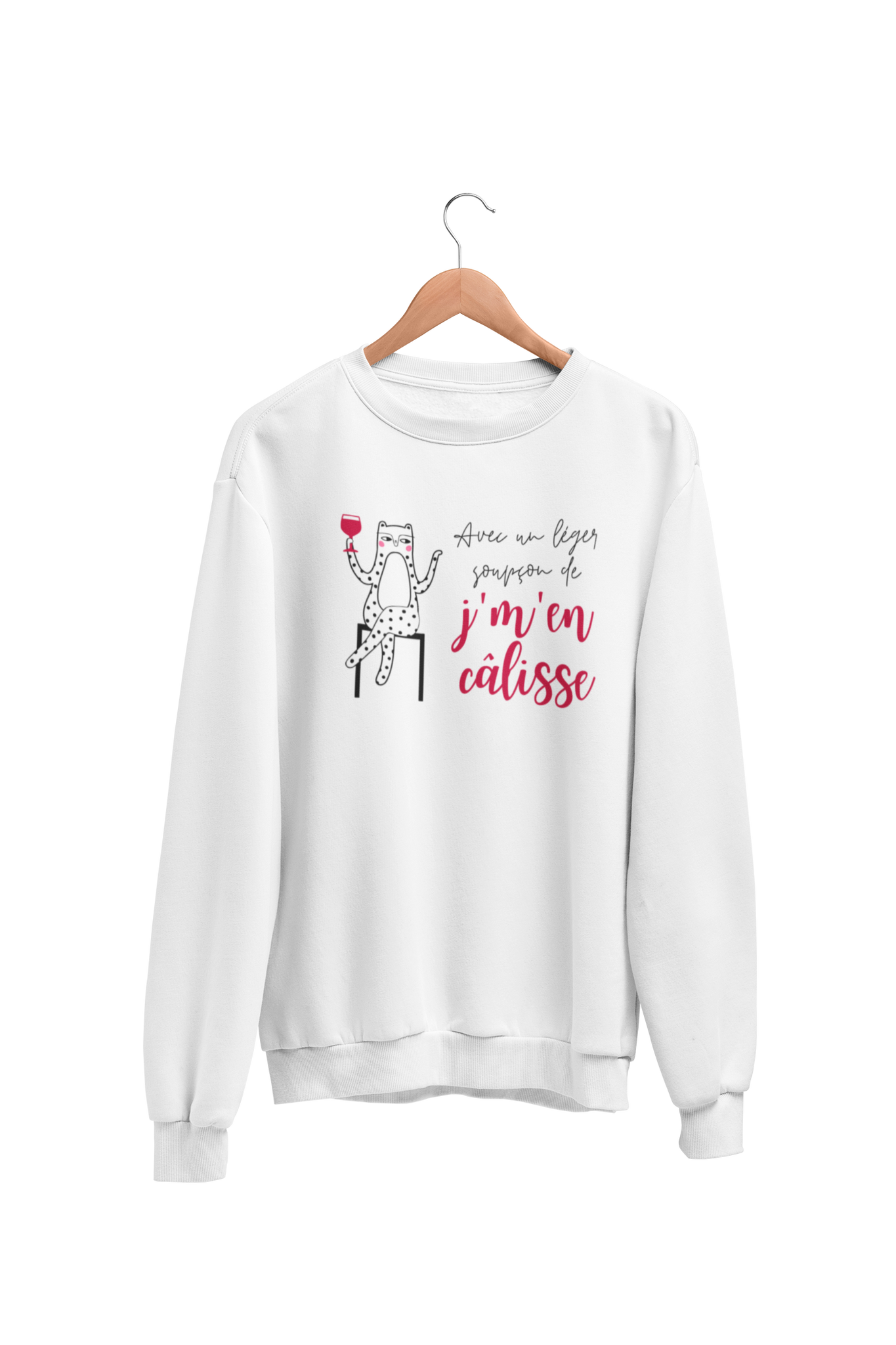 Crewneck Avec un léger soupçon de j'm'en câlisse