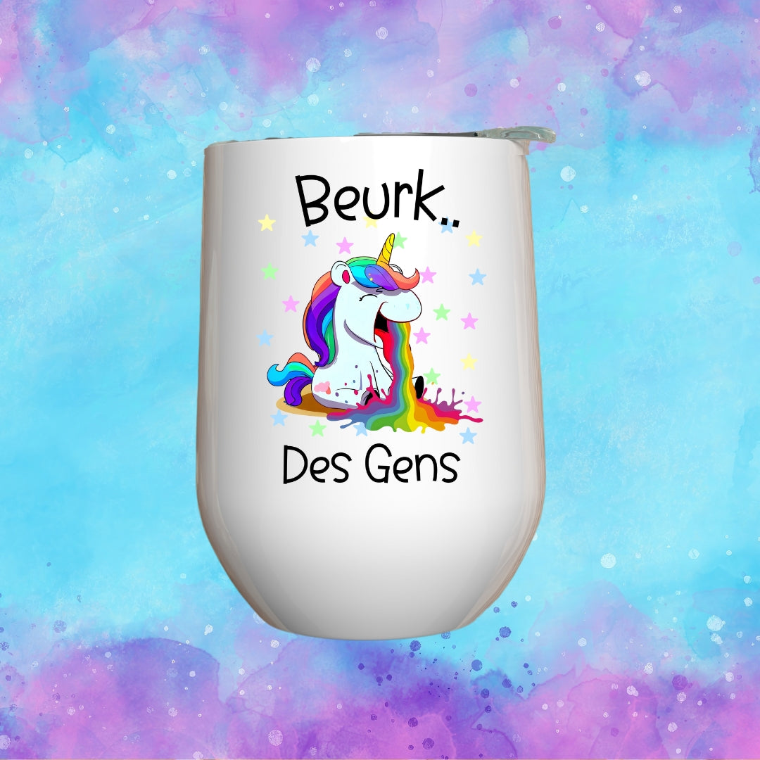 Verre à vin - Beurk des gens Image principale du produit