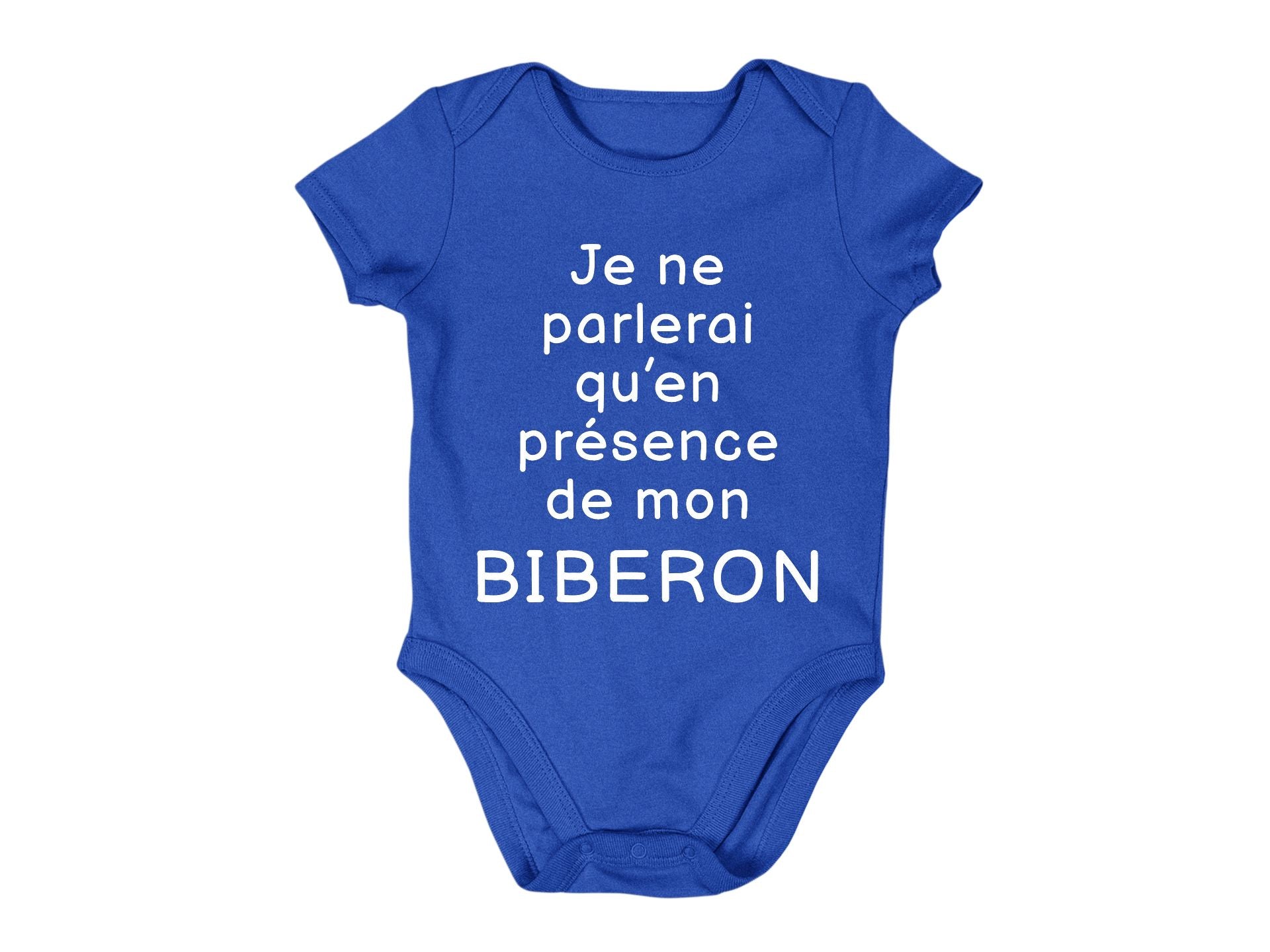 Cache-Couche Je ne parlerai qu'en présence de mon biberon