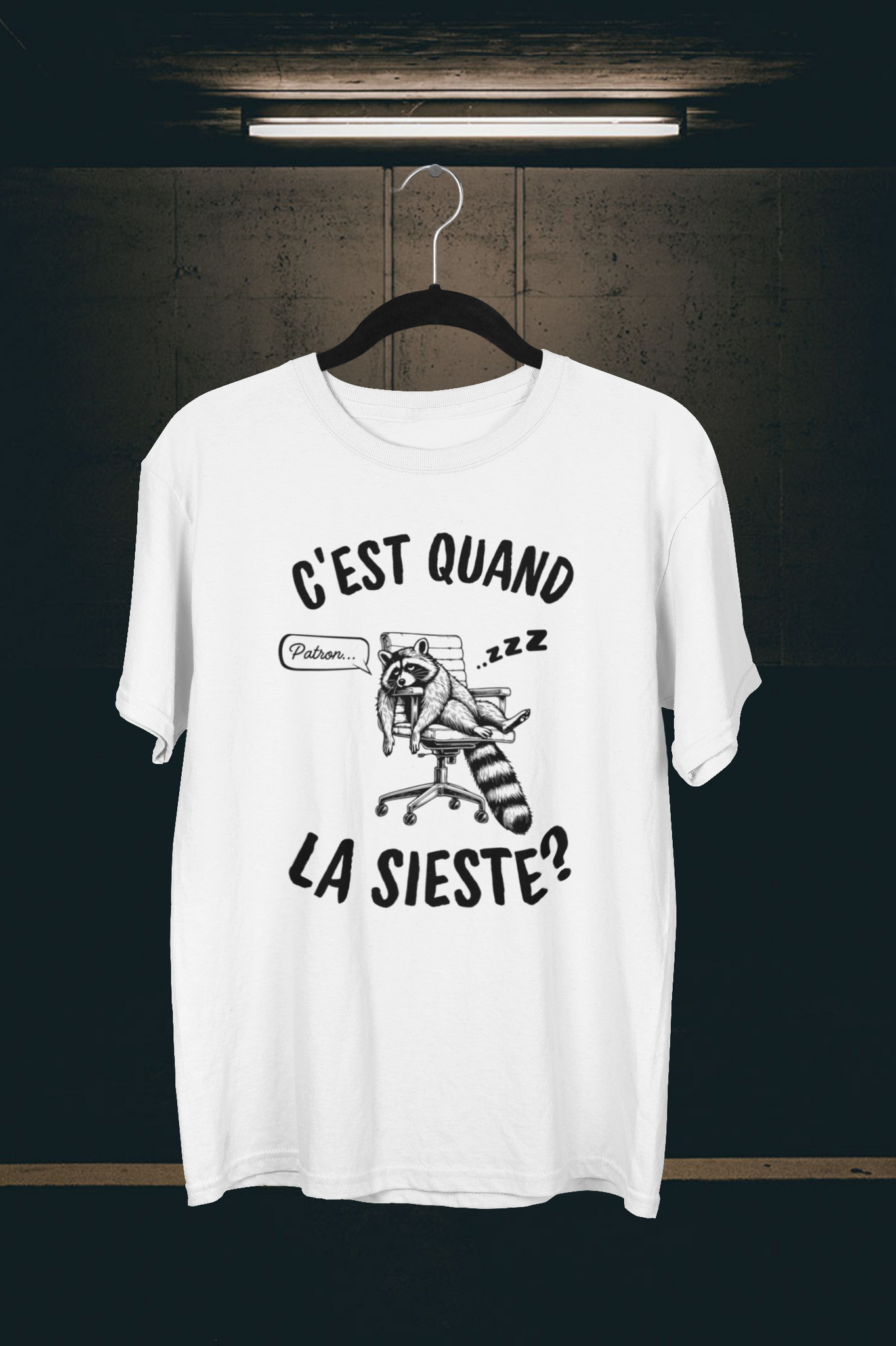 T-Shirt Patron, c'est quand la sieste