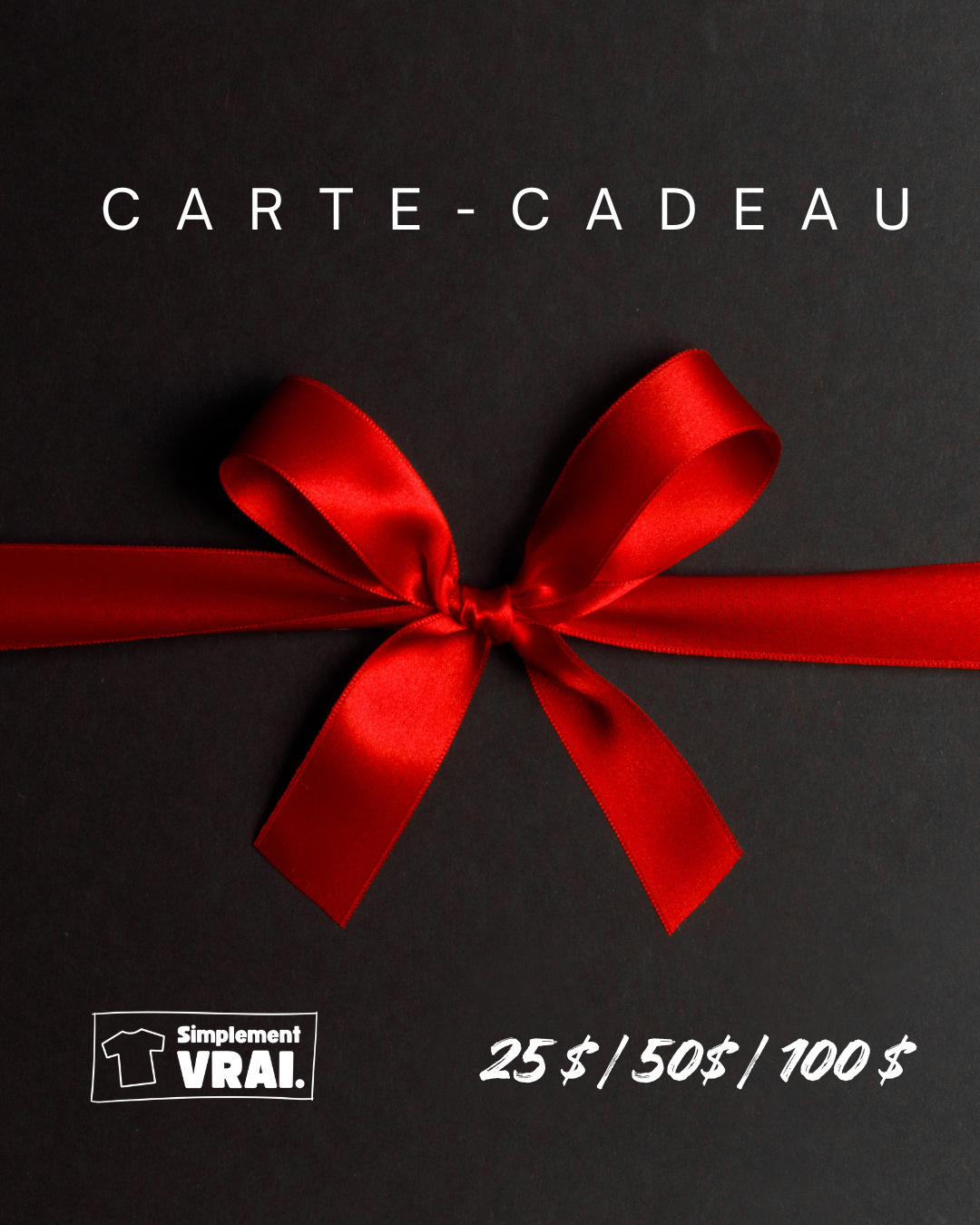 Carte-Cadeau Simplement Vrai