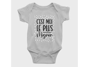 Cache-Couche C'est moi le plus mignon-Simplement Vrai Boutique Made In Québec