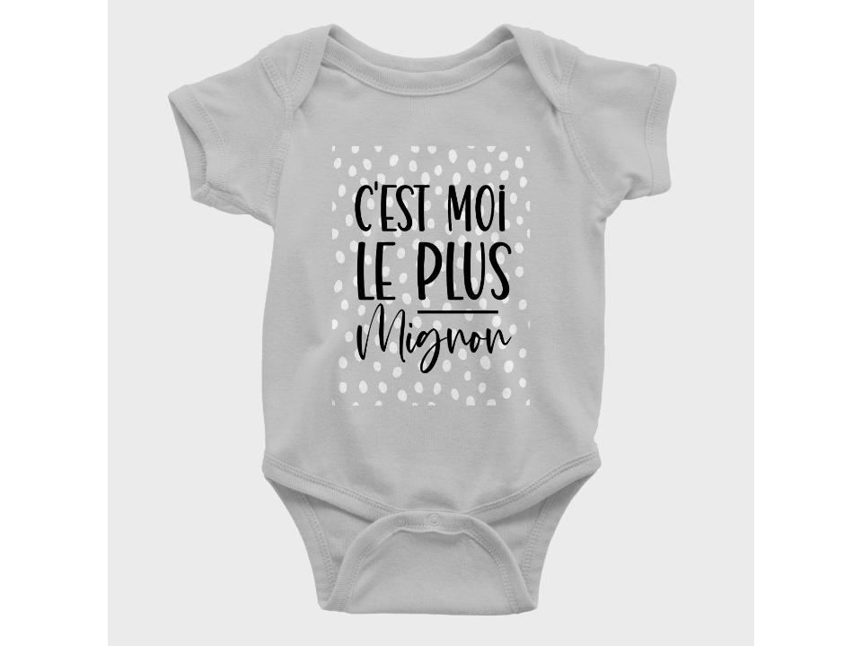 Cache-Couche C'est moi le plus mignon-Simplement Vrai Boutique Made In Québec