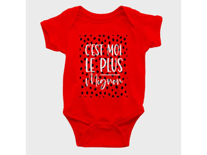 Cache-Couche C'est moi le plus mignon-Simplement Vrai Boutique Made In Québec