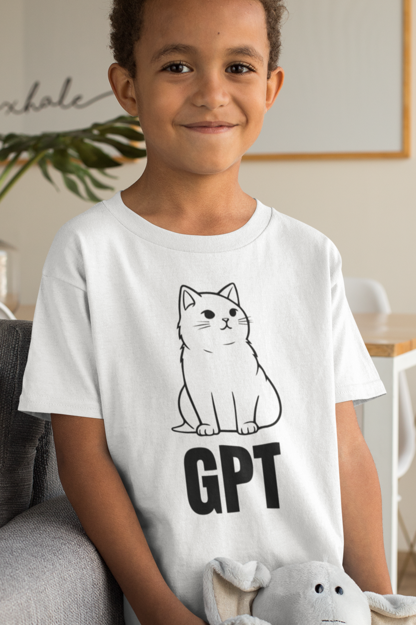 T-Shirt Enfant Chat GPT