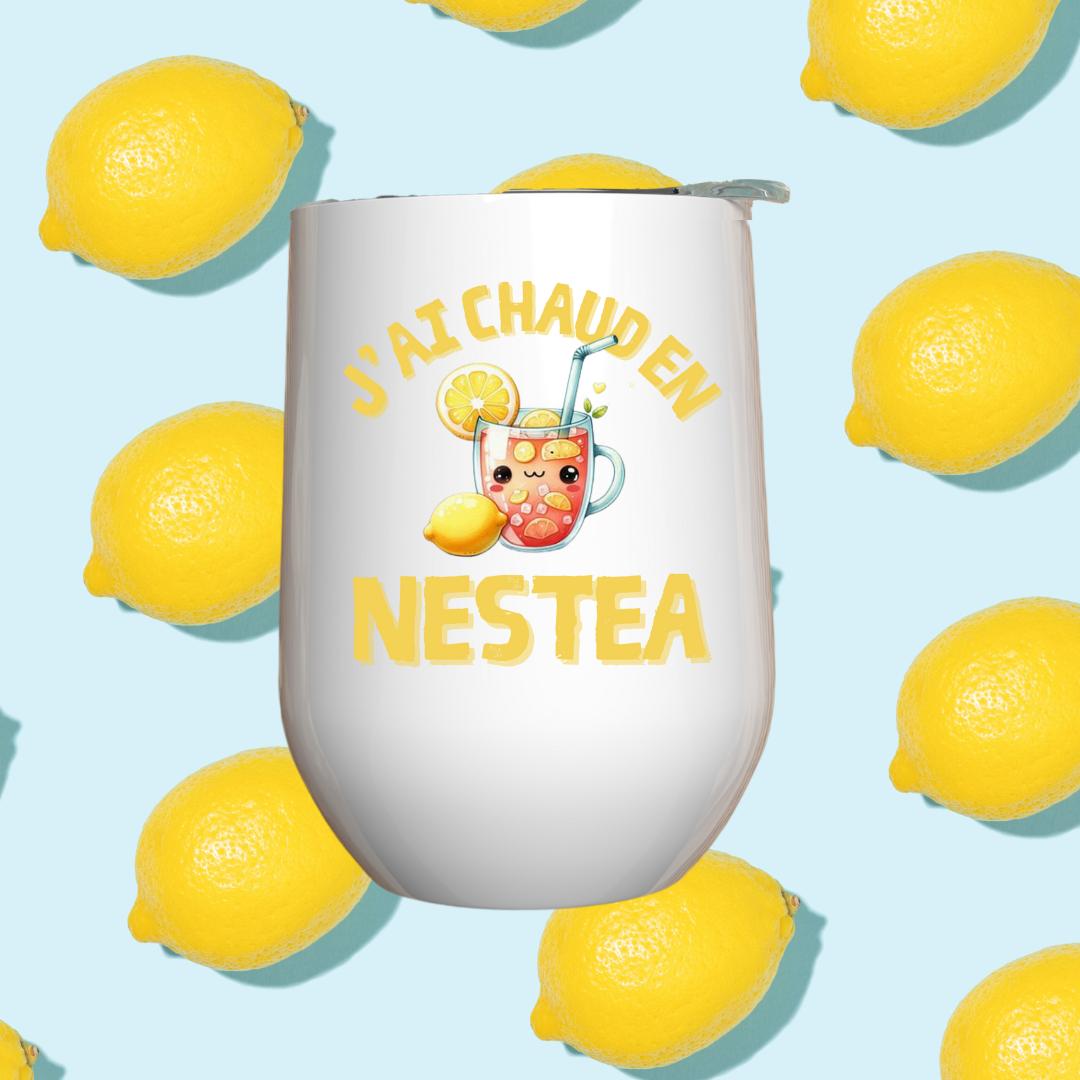 Verre à vin - J'ai chaud en Nestea