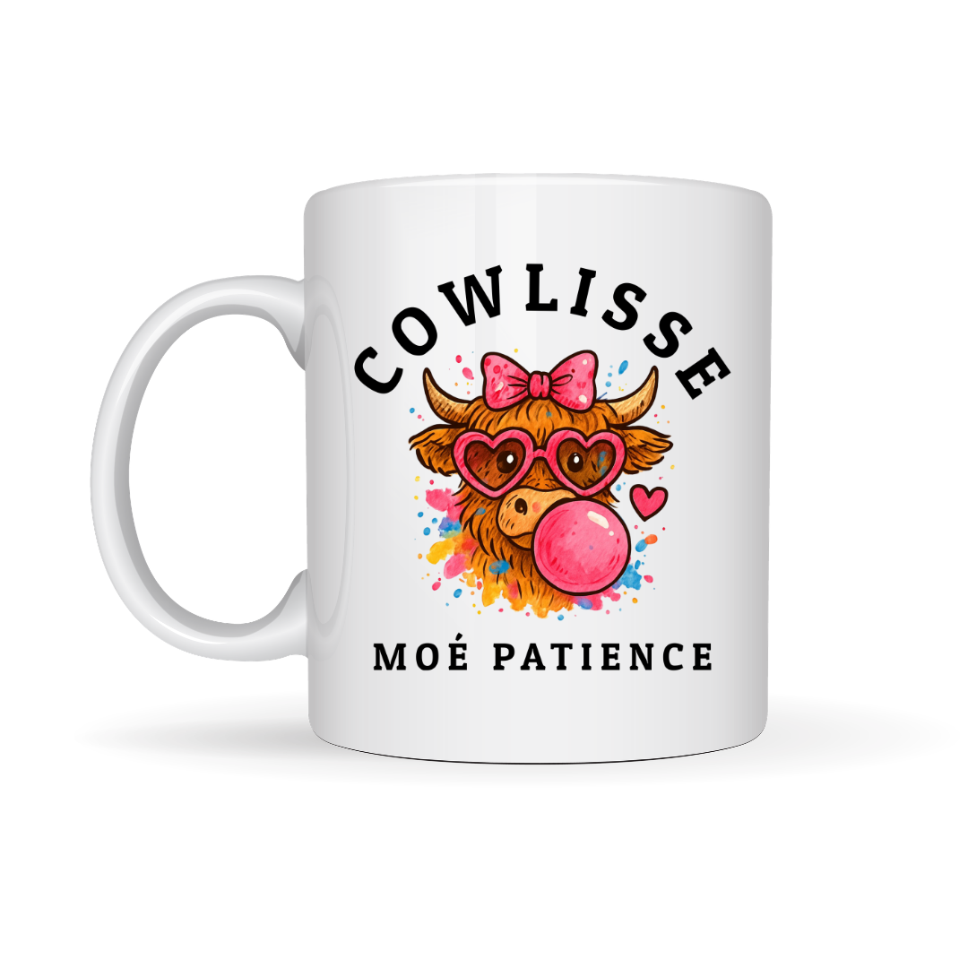 Tasse à café Cowlisse moé patience
