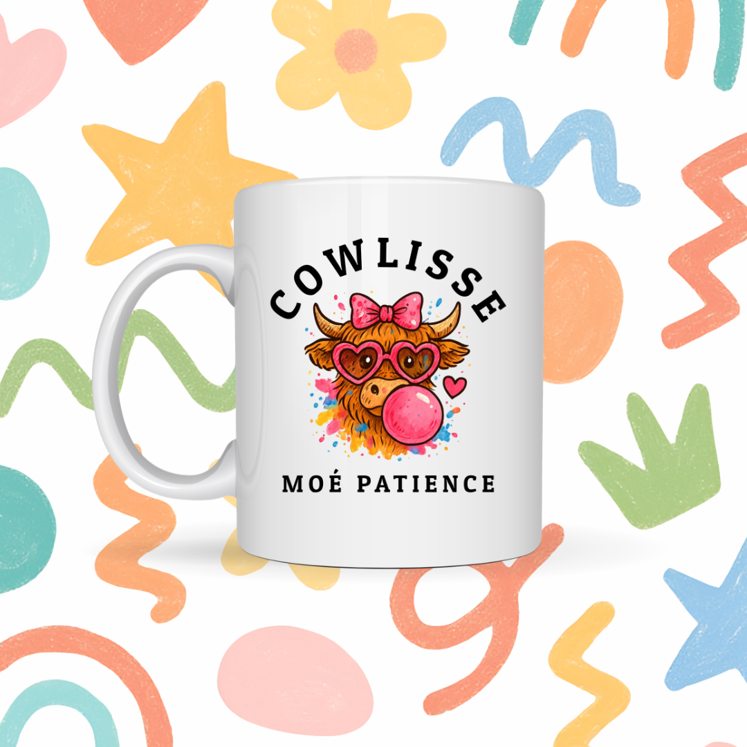 Tasse à café Cowlisse moé patience Image principale du produit