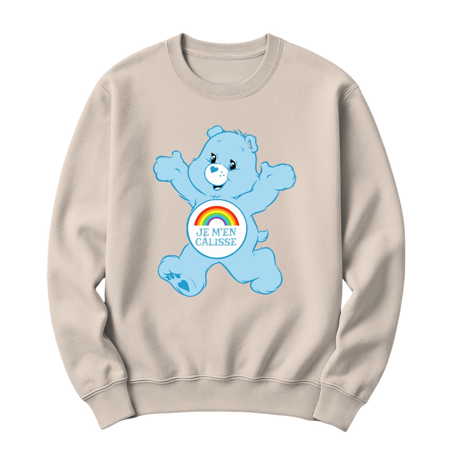 Crewneck J'm'en câlisse en calinours