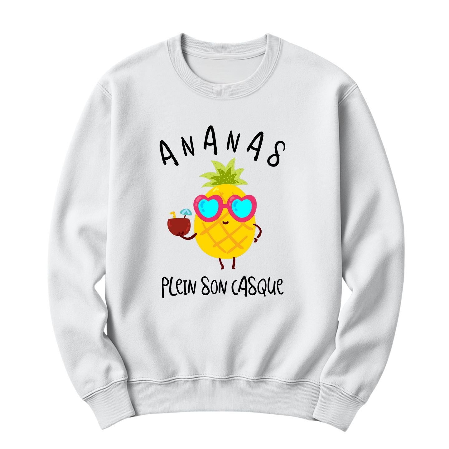 Crewneck Ananas plein son casque Image secondaire du produit