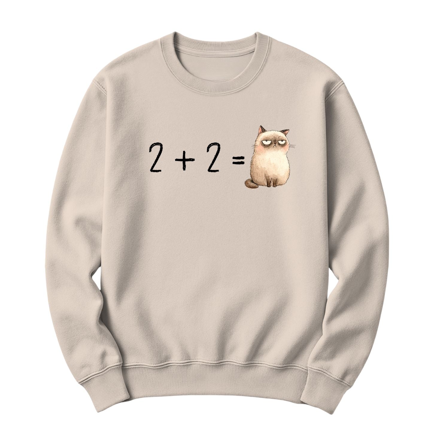 Crewneck 2 + 2 = Cat