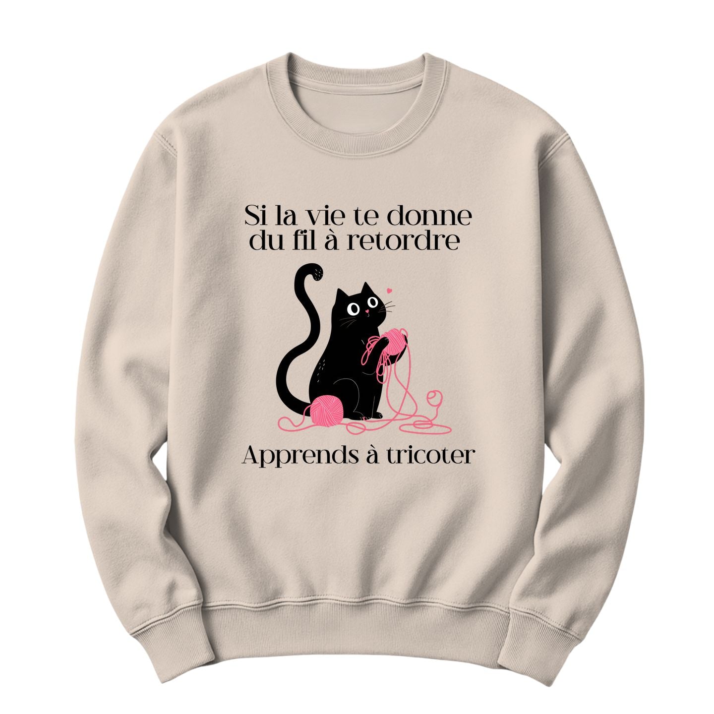 Crewneck Apprends à tricoter