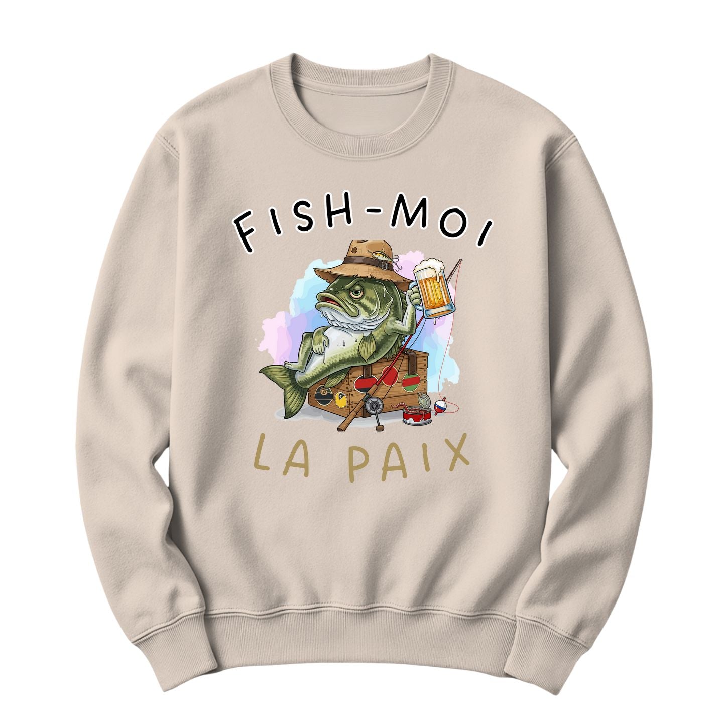 Crewneck Fish-moi la paix Image principale du produit