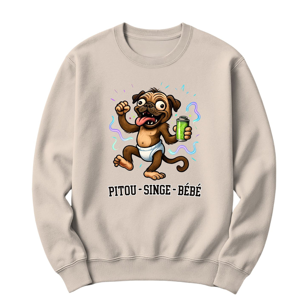 Crewneck Pitou singe bébé
