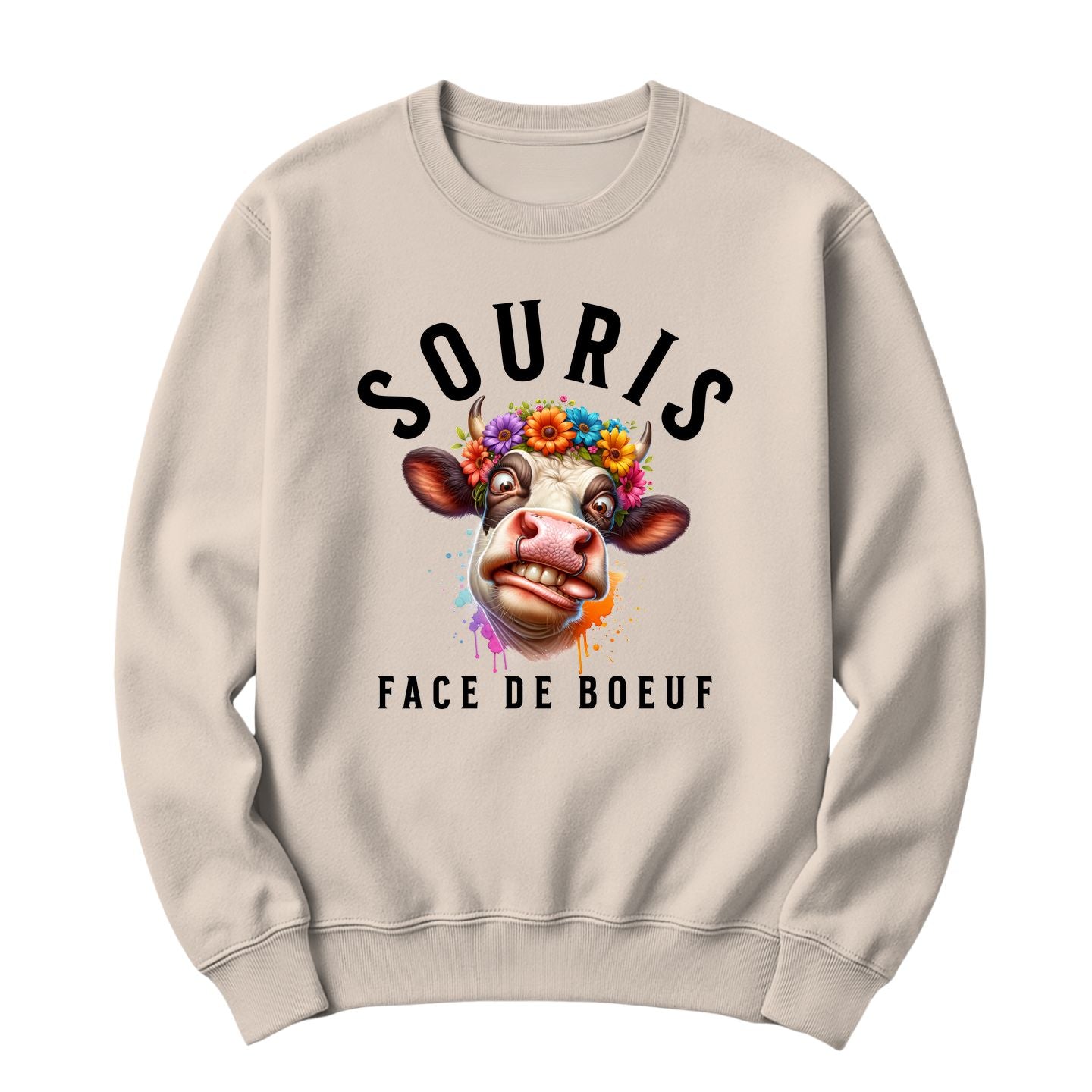 Crewneck Souris face de boeuf