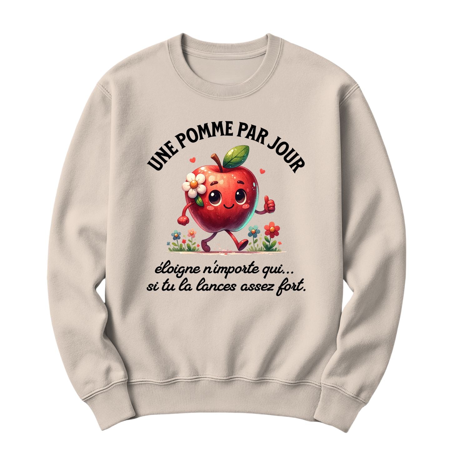 Crewneck Une pomme par jour